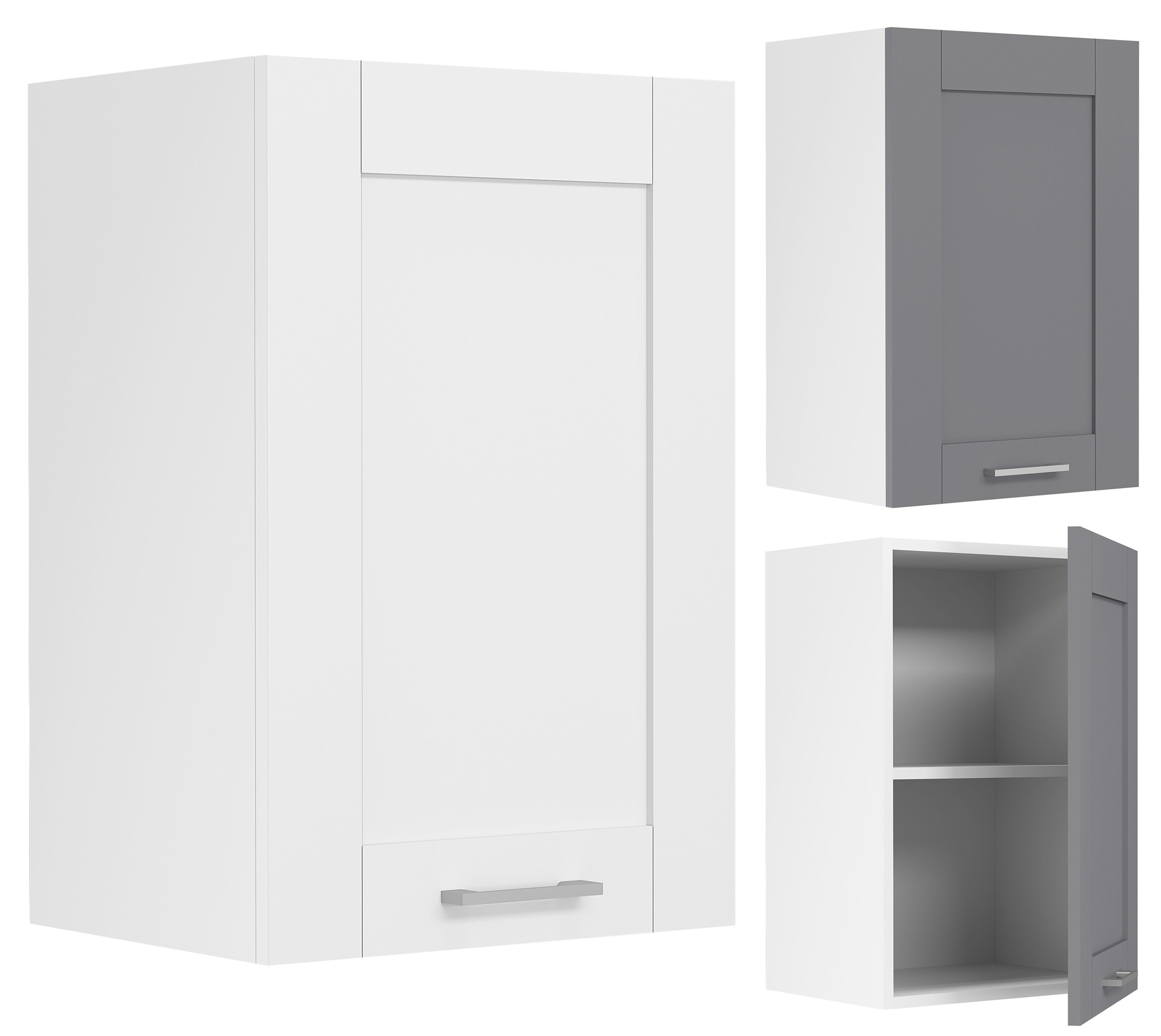 VCM K&uuml;chenschrank h&auml;ngend | Ma&szlig;e ca. H. 60 x B. 40 x T. 31 cm | H&auml;ngeschrank mit zwei F&auml;chern im Landhaus Stil | K&uuml;chenm&ouml;bel - Colura - Bild 1