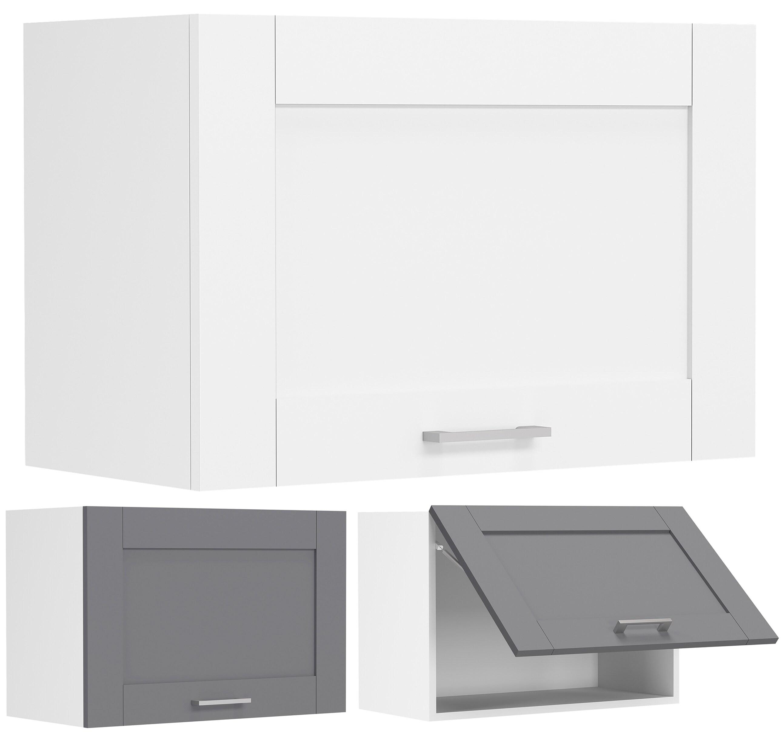 VCM K&uuml;chenschrank h&auml;ngend | Ma&szlig;e ca. H. 40 x B. 60 x T. 31 cm | H&auml;ngeschrank mit Klappt&uuml;r im Landhaus Stil | Dunstabzug | K&uuml;chenm&ouml;bel &ndash; Colura - Bild 1