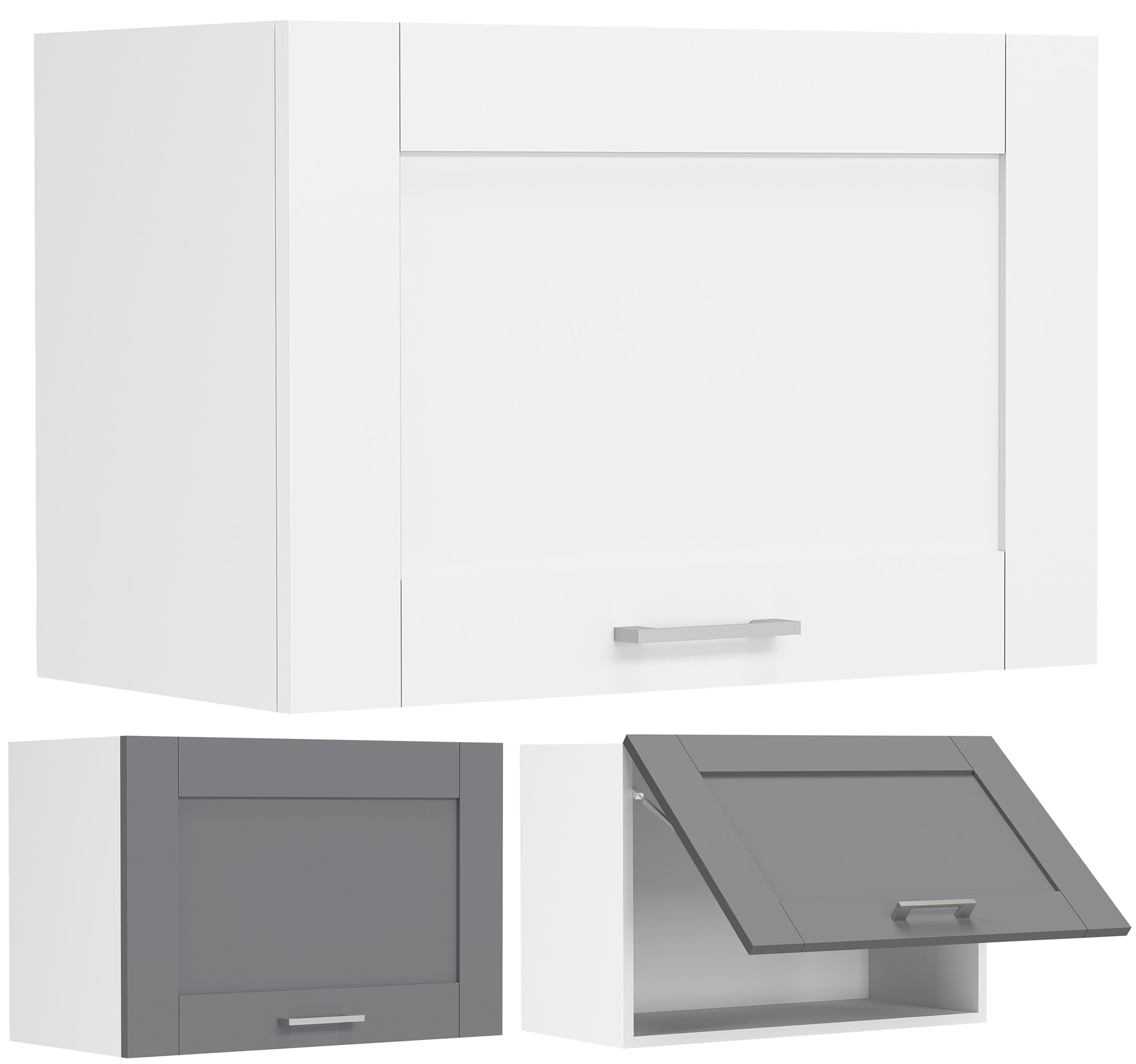 VCM K&uuml;chenschrank h&auml;ngend | Ma&szlig;e ca. H. 40 x B. 60 x T. 31 cm | H&auml;ngeschrank mit Klappt&uuml;r im Landhaus Stil | Dunstabzug | K&uuml;chenm&ouml;bel &ndash; Colura - Bild 1