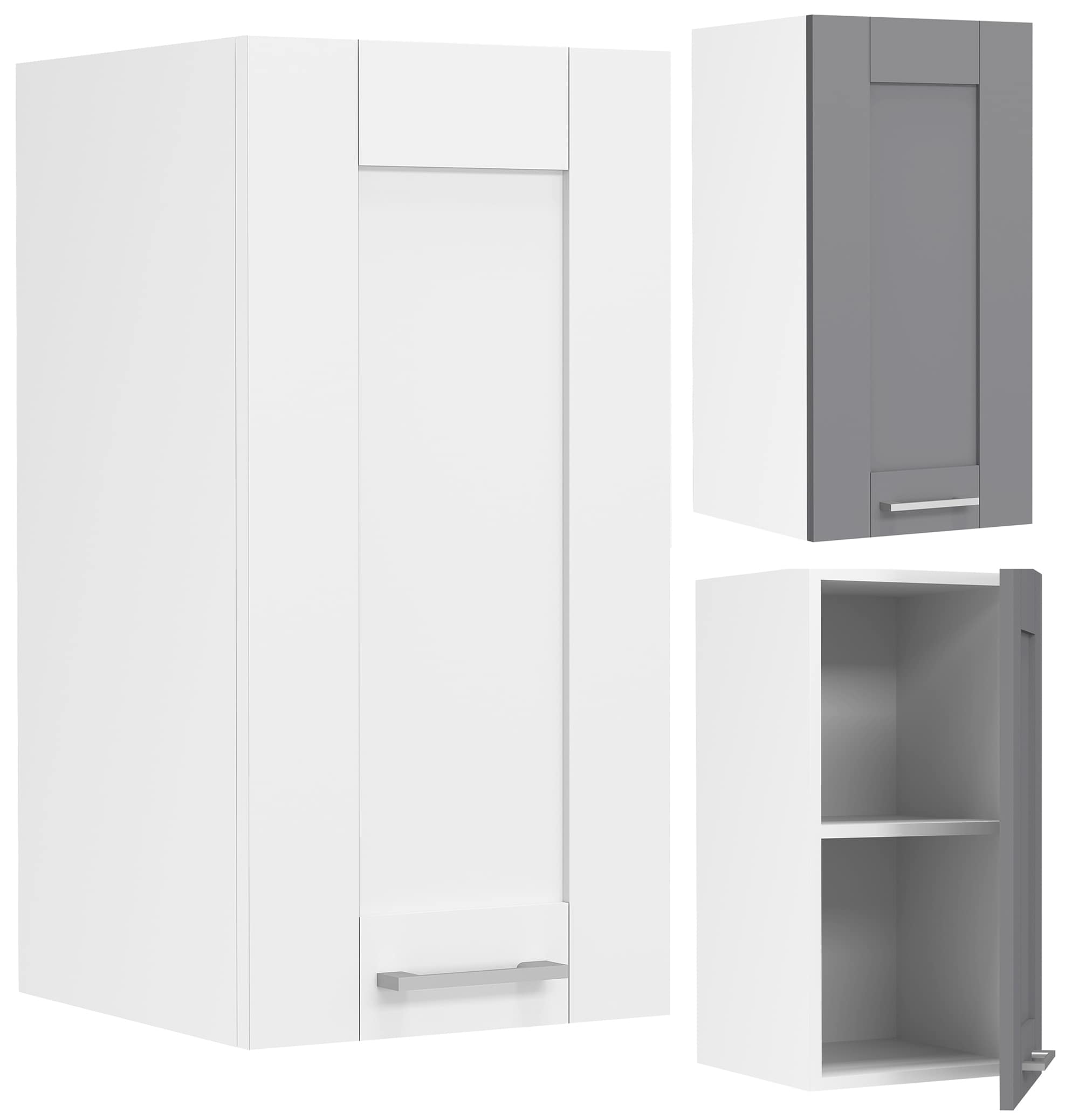 VCM K&uuml;chenschrank h&auml;ngend | Ma&szlig;e ca. H. 60 x B. 30 x T. 31 cm | H&auml;ngeschrank mit zwei F&auml;chern im Landhaus Stil | K&uuml;chenm&ouml;bel - Colura - Bild 1