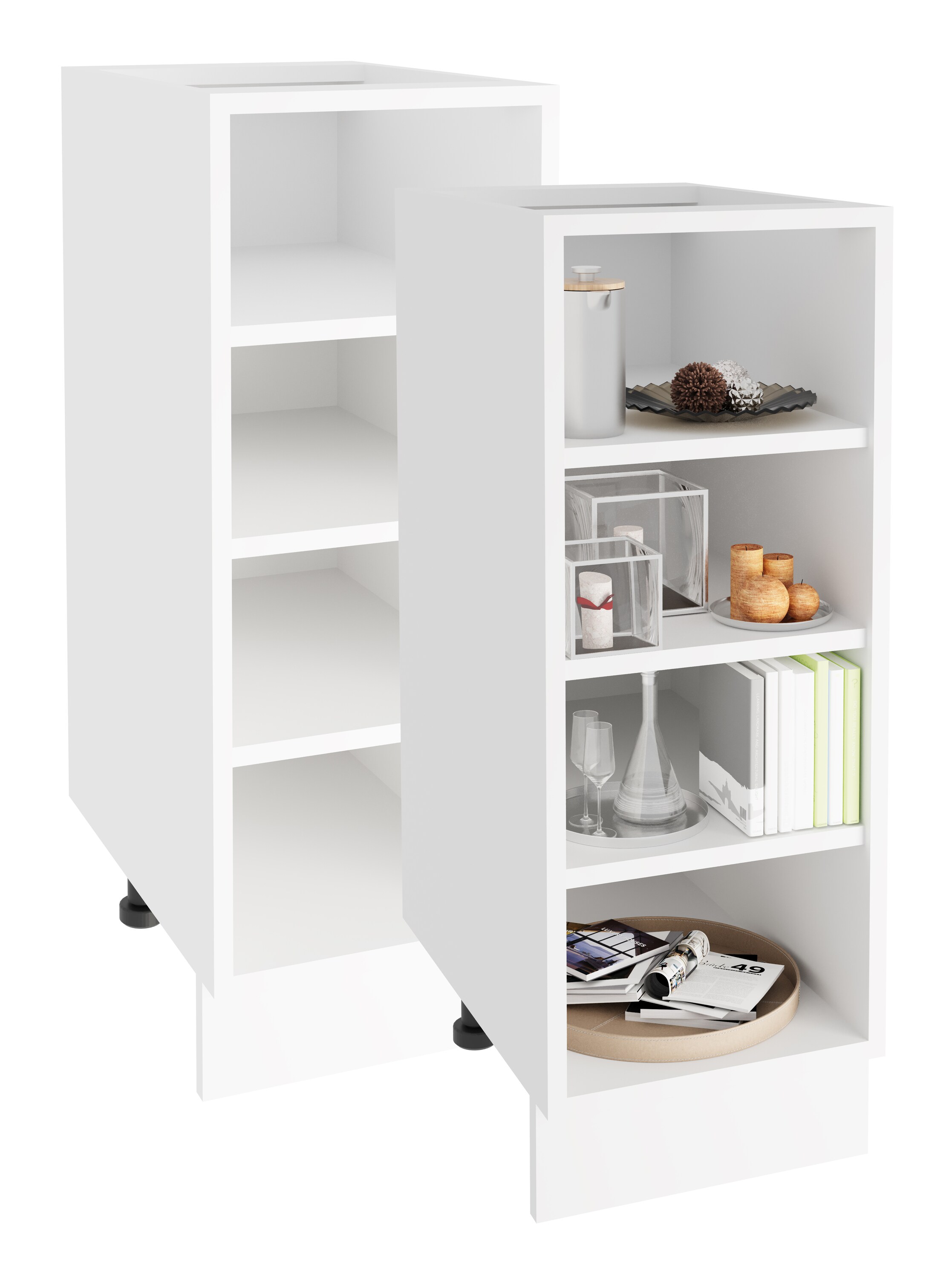 VCM K&uuml;chenregal | Ma&szlig;e ca. H. 82 x B. 30 x T. 44 cm | ausreichend Stauraum | platzsparendes Regal - Esilo - Bild 1