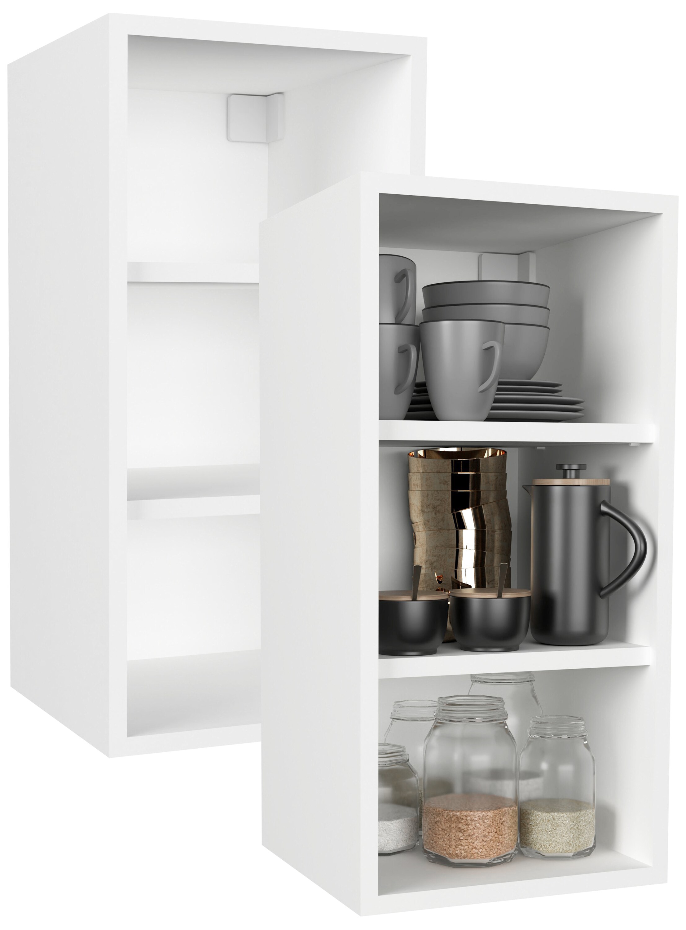 VCM K&uuml;chenregal h&auml;ngend | Ma&szlig;e ca. H. 60 x B. 30 x T. 29 cm | H&auml;ngeregal | Wandregal | K&uuml;chenm&ouml;bel &ndash; Esilo - Bild 1