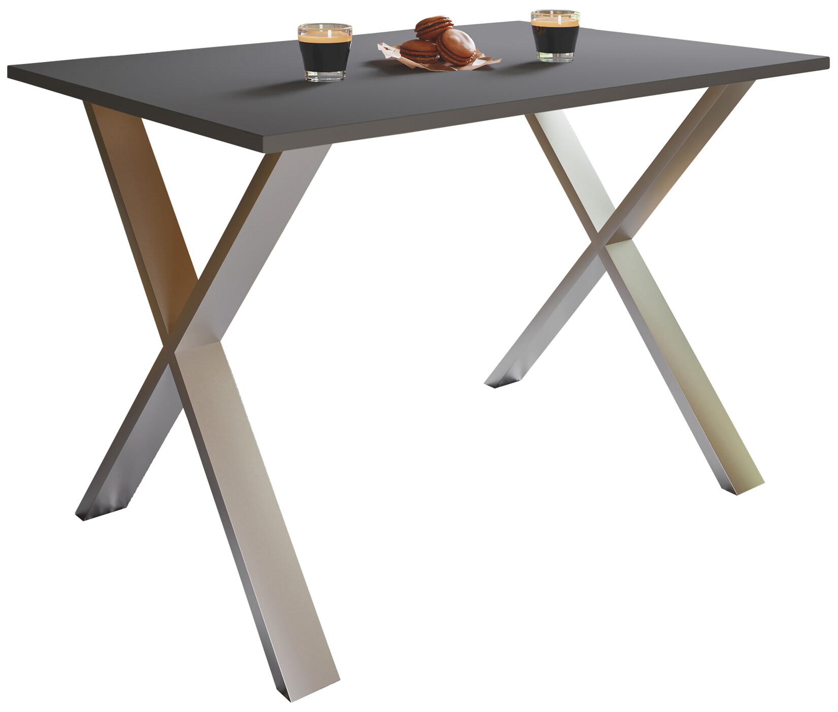 VCM Premium Holz Esstisch H. 76 x B. 140 x T. 80 cm Küchentisch Speisetisch Tisch Xona X