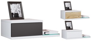 VCM Nachtschrank | Wandschublade | Wandboard | Nachttisch | Maße ca. H. 15 x B. 48 x T. 28 cm - Konsila M - Bild 1