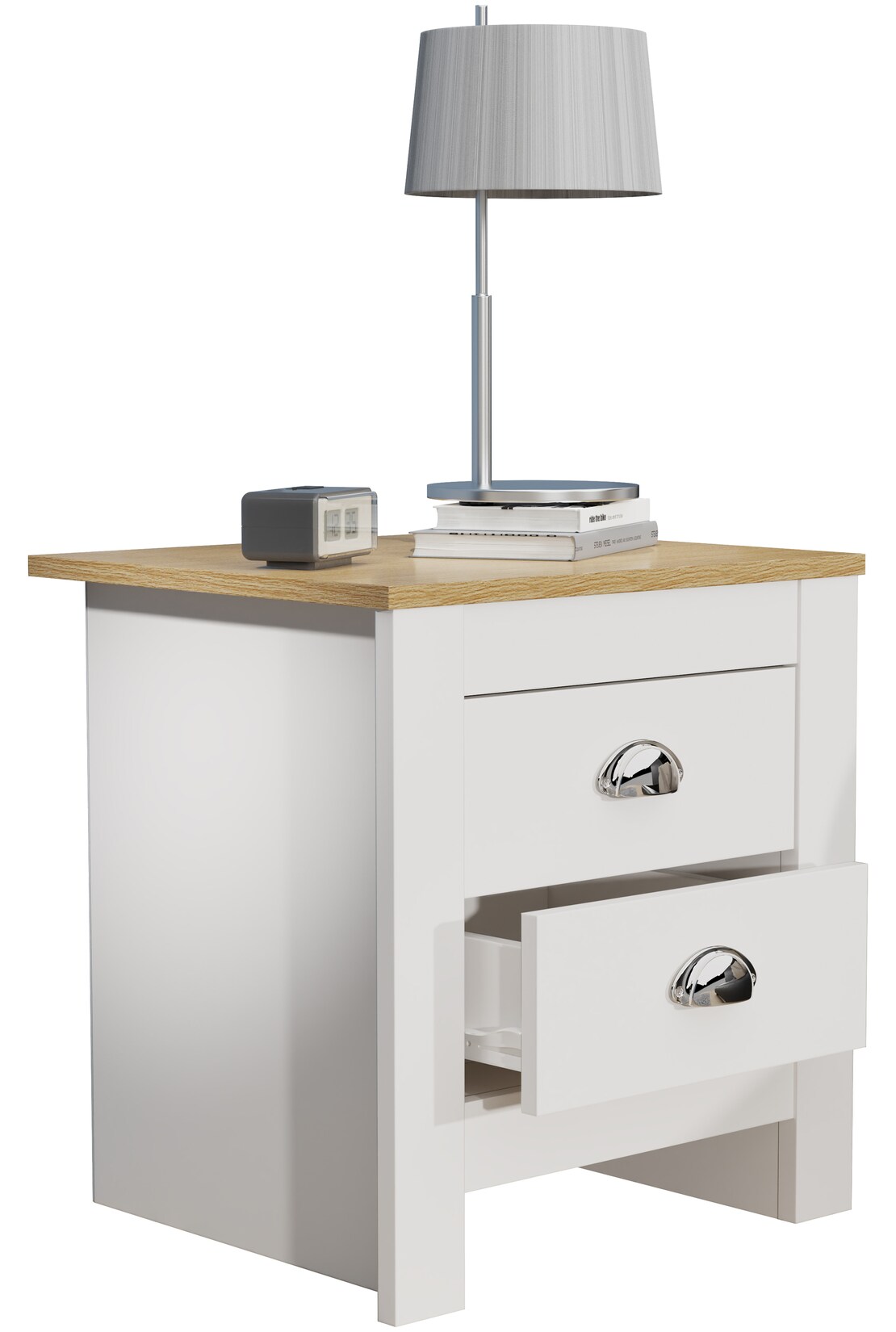 VCM Nachtschrank   Beistelltisch   Nachttisch   Maße ca. H. 48 x B. 45 x T. 40 cm – Balusa | 04051814440045