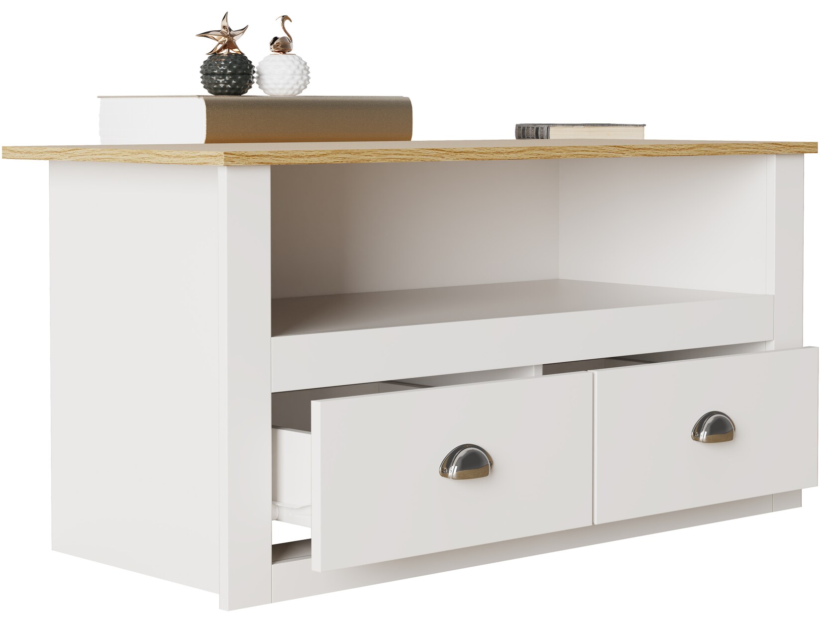 VCM TV Möbel   Lowboard   Fernsehregal mit ausreichend Stauraum   Maße H. 54 x B. 99 x T. 44 cm   Fernseh Möbel – Balusa | 04051814440168