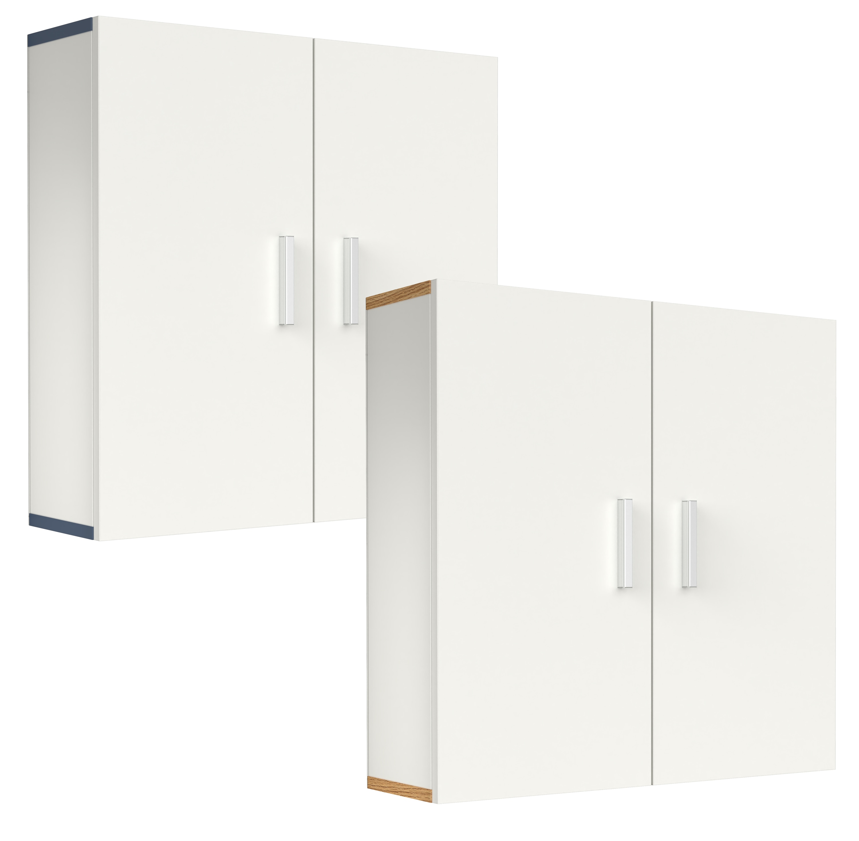 VCM Holz Wandschrank | Badschrank | Ma&szlig;e: H. 60 x B. 60 x T. 18 cm | 2 T&uuml;ren | 2 F&auml;cher &ndash;Landos - Bild 1