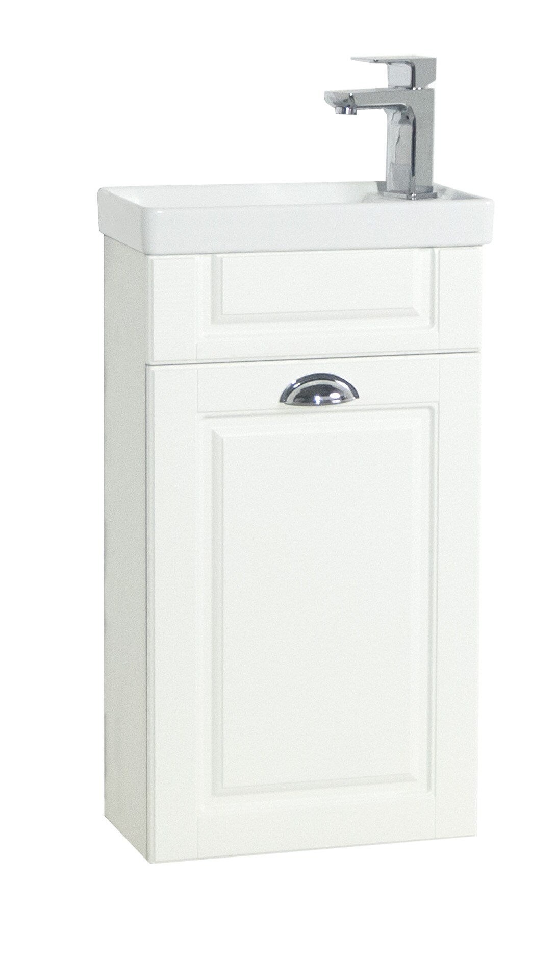 VCM 2-tlg Set | Waschplatz f&uuml;r G&auml;ste WC | H. 83 x B. 41 x T. 22 cm | G&auml;stebad | Waschtisch Toilette  | Waschplatz im Landhaus Stil | Badezimmer Set &ndash; Casalo - Bild 1