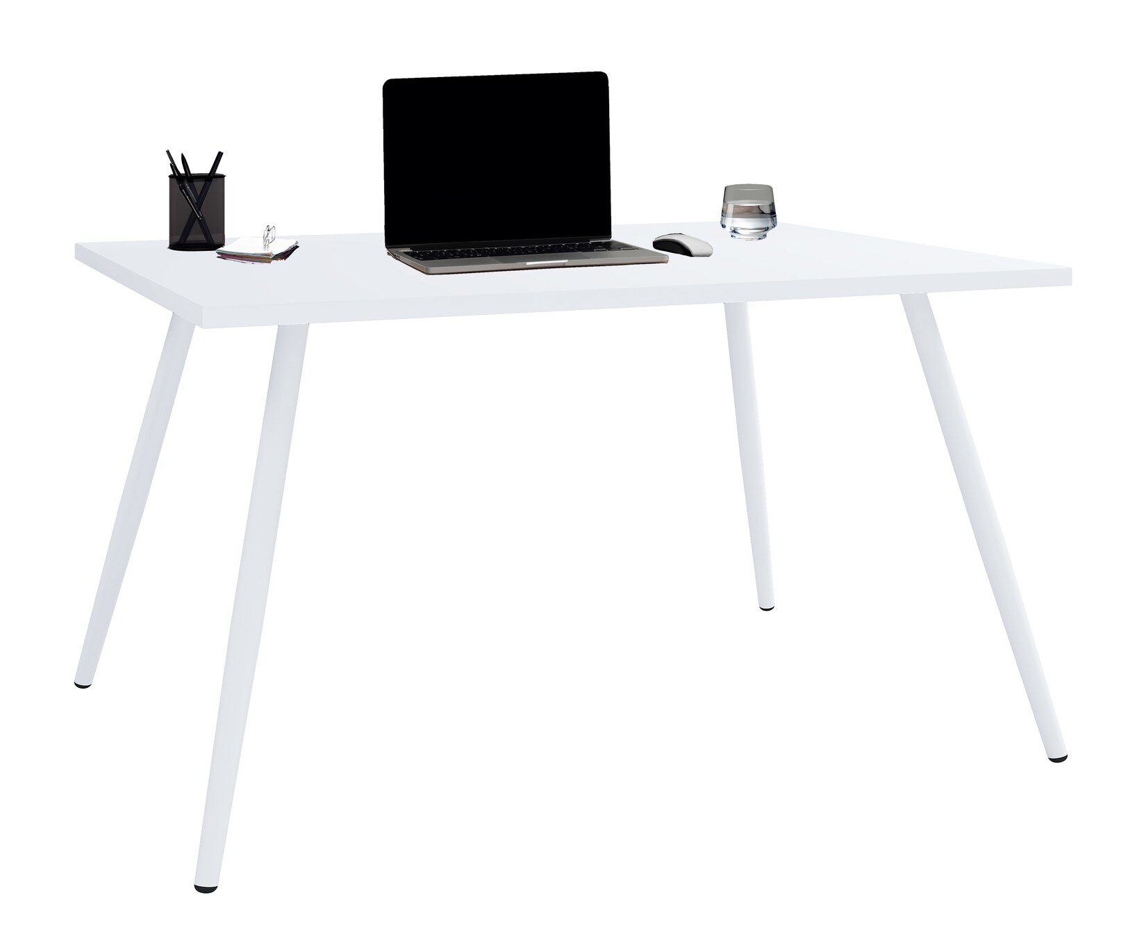 VCM Schreibtisch Computertisch Bürotisch Skandanivischer Retro Look Salia 80x50 cm