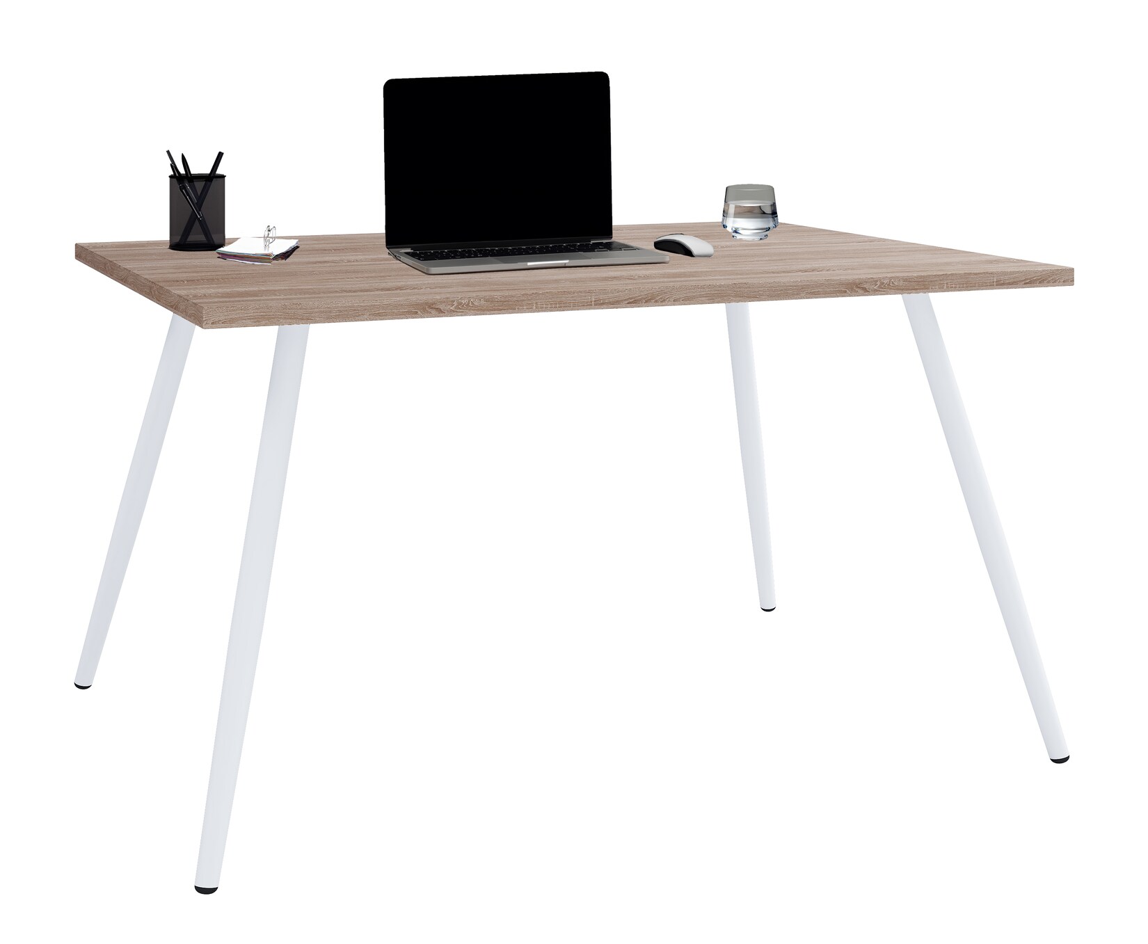 VCM Schreibtisch Computertisch Bürotisch Skandanivischer Retro Look Salia 160x80 cm