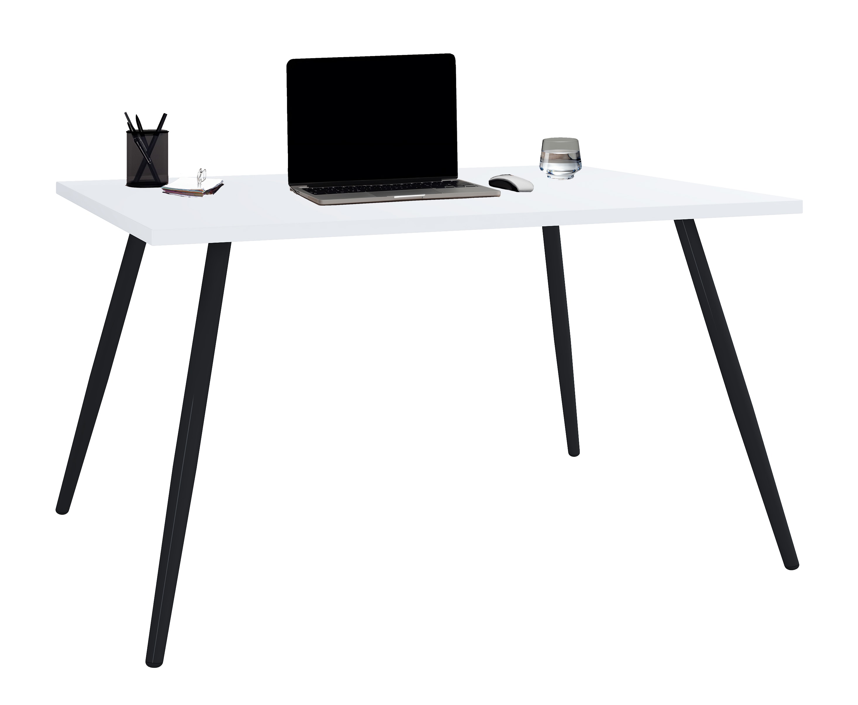 VCM Schreibtisch Computertisch B&uuml;rotisch Skandanivischer Retro Look Salia 80x50 cm - Bild 1