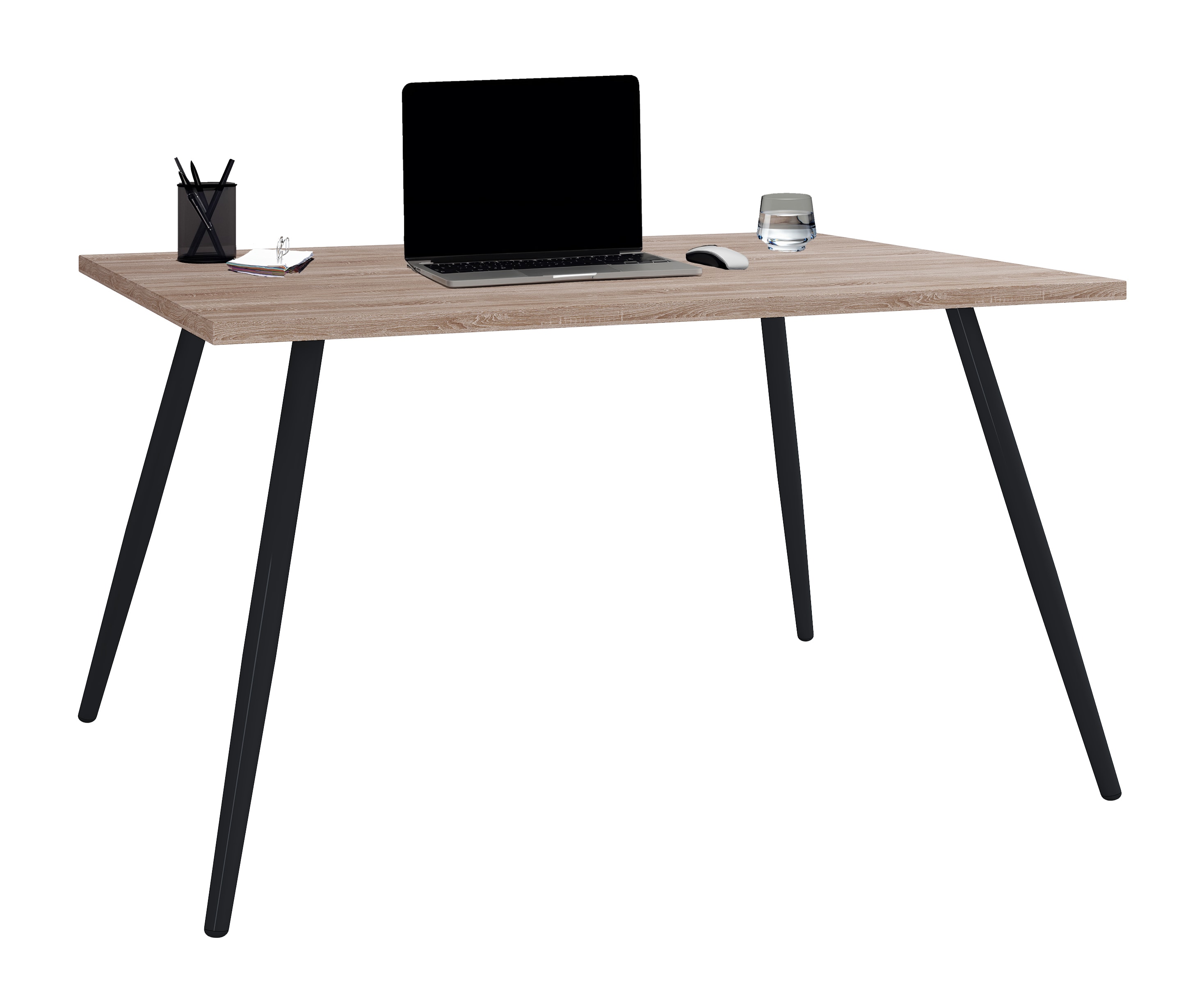 VCM Schreibtisch Computertisch B&uuml;rotisch Skandanivischer Retro Look Salia 80x50 cm - Bild 1