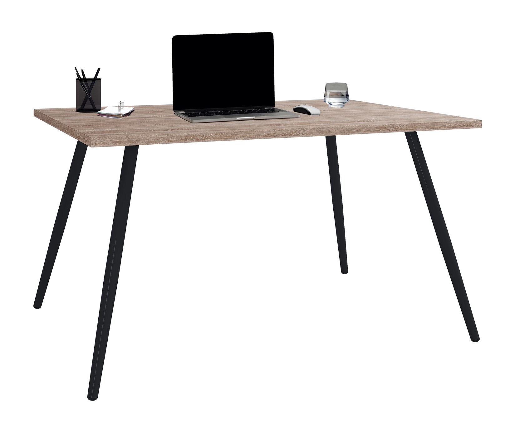 VCM Schreibtisch Computertisch Bürotisch Skandanivischer Retro Look Salia 80x50 cm