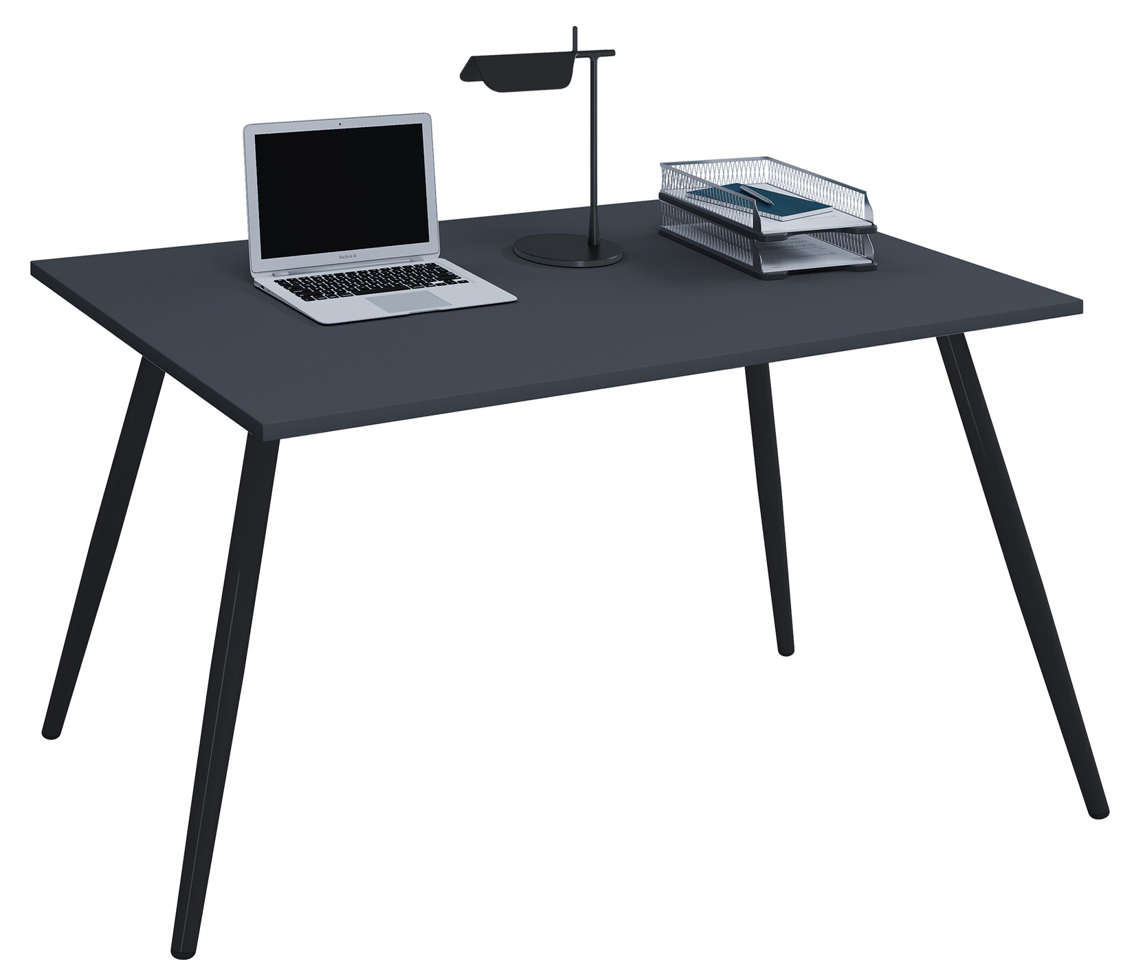 VCM Schreibtisch Computertisch Bürotisch Skandanivischer Retro Look Salia 80x50 cm