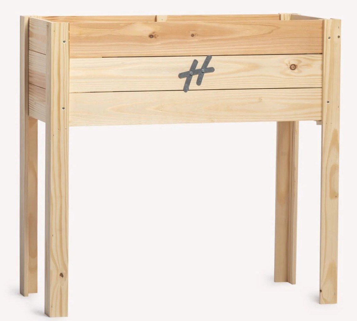 VCM Holz Hochbeet rechteckig, stehender Pflanzkasten f&uuml;r Garten Terrasse Balkon - H. 78 x B. 80 x. T. 38 cm - Bild 1