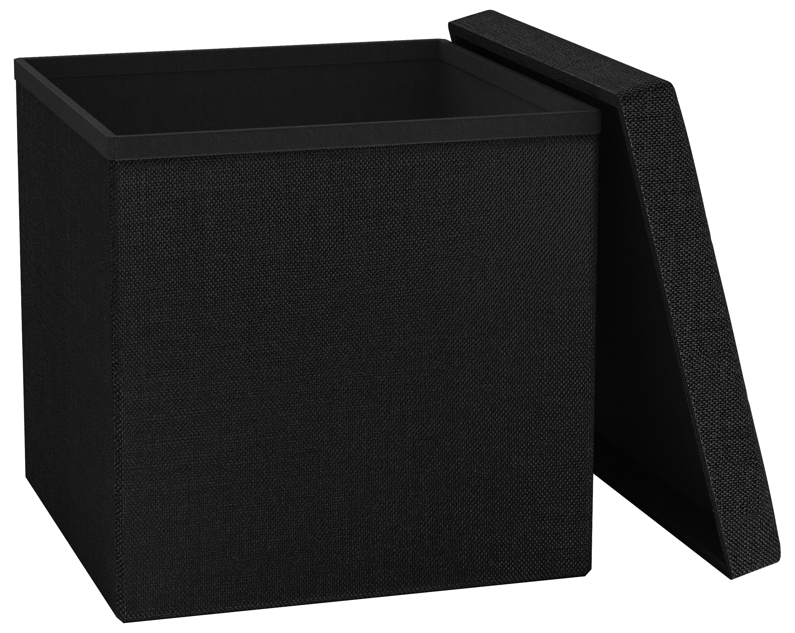 VCM Stoff Sitztruhe | Ma&szlig;e ca. H. 38 x B. 38 x T. 38 cm | Kiste f&uuml;r flexiblen Einsatz in allen Wohnr&auml;umen | Aufbewahrungsbox | Sitzhocker - Boxas - Bild 1