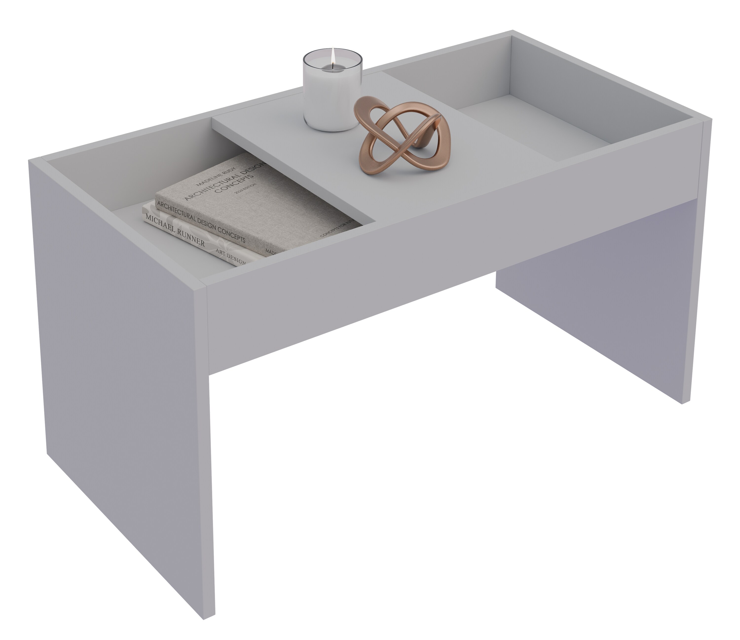 VCM Holz Beistelltisch | Couchtisch schlicht | Ma&szlig;e ca. H. 39 x B. 71 x T. 36 cm | Wohnzimmertisch | Kaffeetisch - Mantila - Bild 1