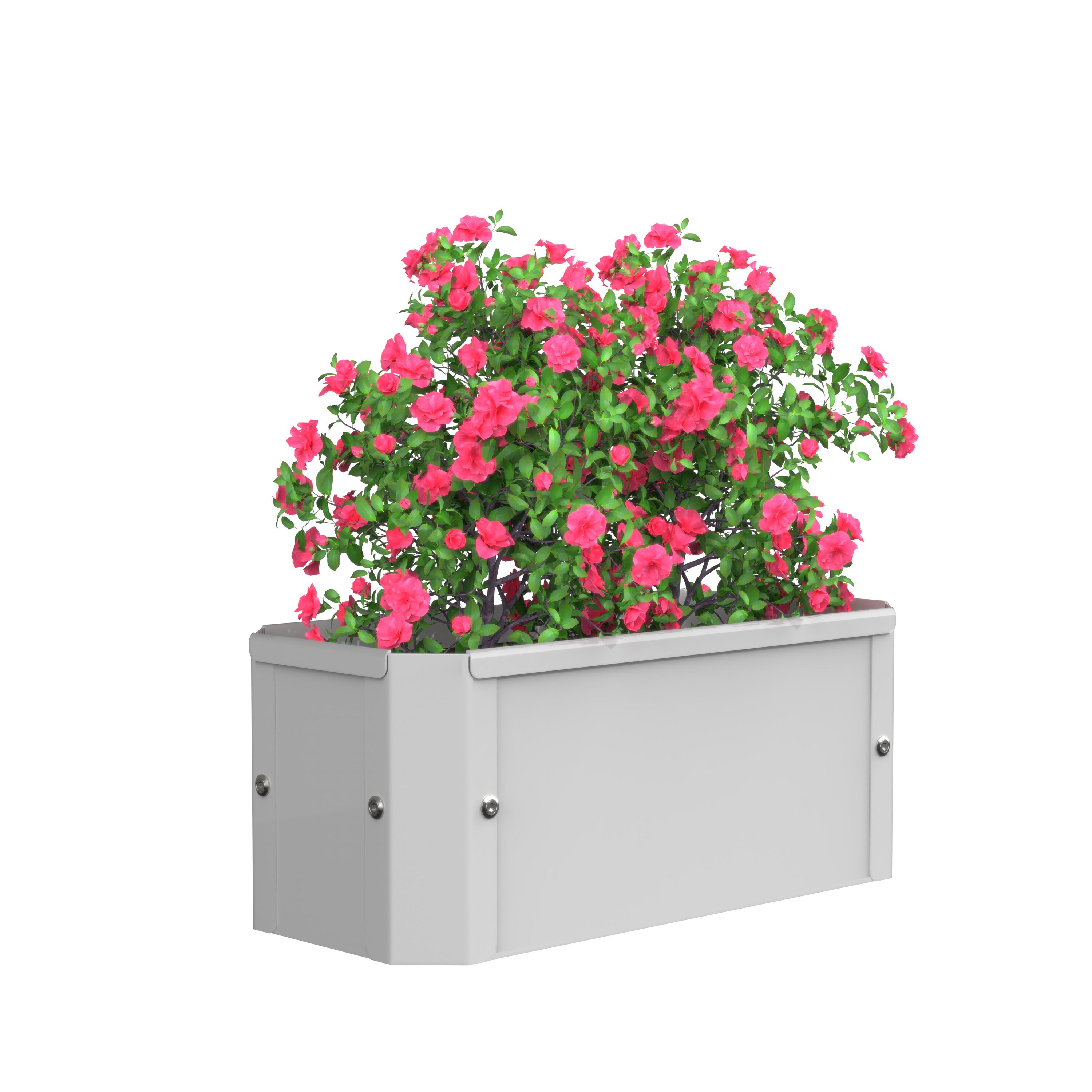 VCM Metall Beet rechteckig | stehender Pflanzkasten | Blumenkasten f&uuml;r Garten Terrasse Balkon | Blumentopf H. 16 x B. 39 x. T. 18 cm | Balora S - Bild 1