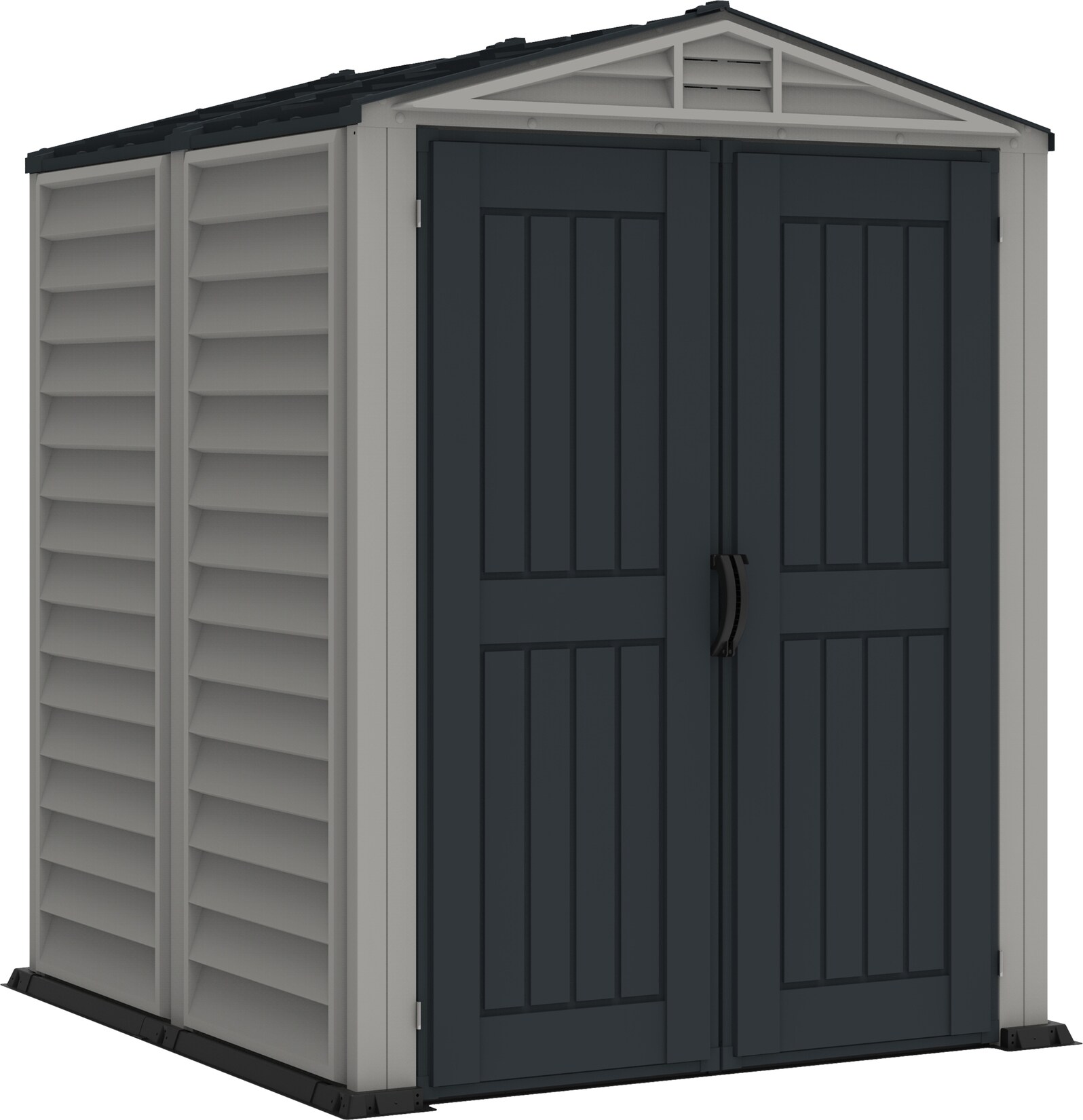 Duramax Kunststoff Gartenhaus 171×171 Geräteschuppen Garten Gerätehaus Drehtüren, H. 210 x B. 171 x T. 171 cm | 00638801355250