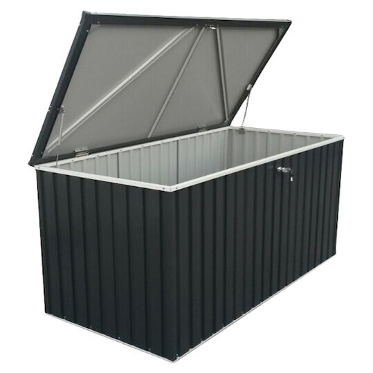 Duramax Metall Gerätebox Garten Aufbewahrungsbox Kissenbox 1450 l,  195 x 91 x 94 cm | 00638801712732