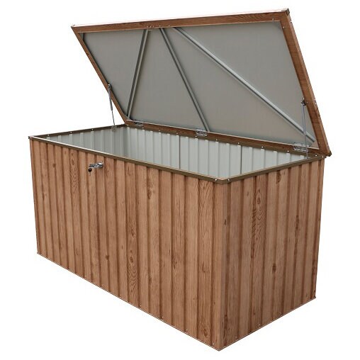 VCM Metall Gerätebox Garten Aufbewahrungsbox Kissenbox 1450 l, 195 x 91 x 94 cm