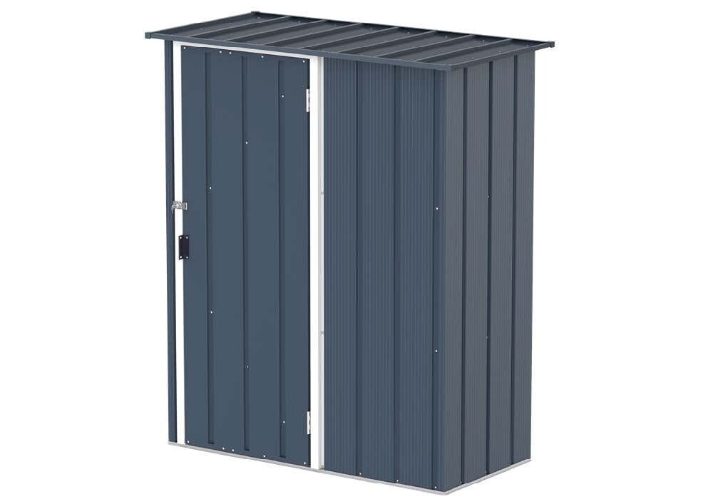 Duramax Metall Gartenhaus 148×68 Geräteschuppen Garten Gerätehaus Schiebetür, H. 190 x B. 163 x T. 82 cm | 00638801750512