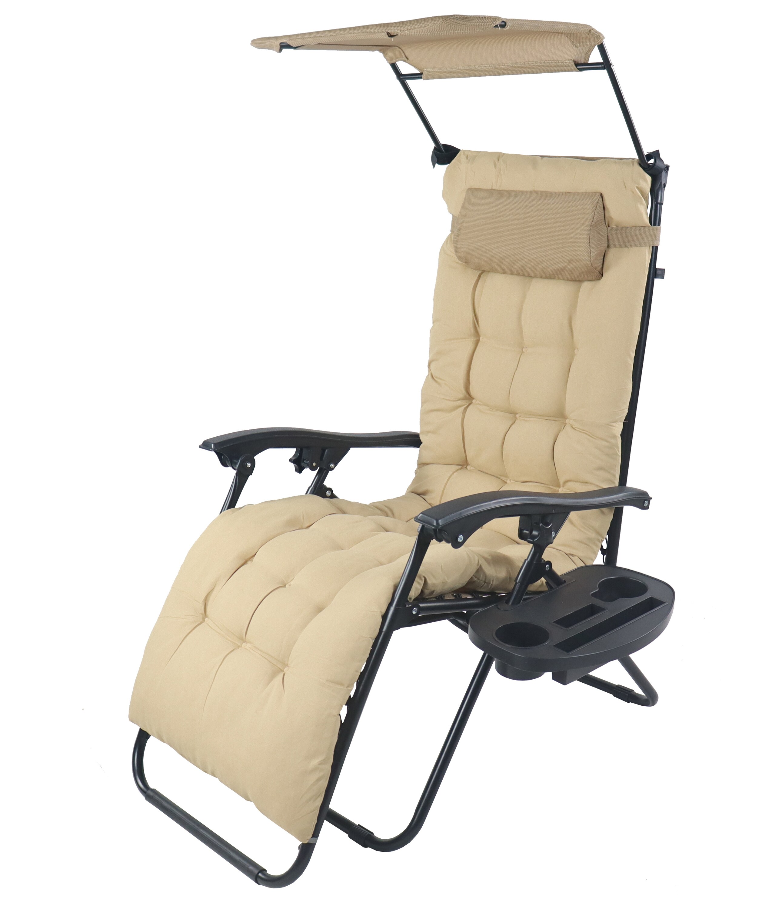 VCM Sonnenliege klappbar | Ma&szlig;e Liegestuhl ca. L. 160 x B. 64 x H. 107 cm | Ma&szlig;e Sitzposition ca. L. 115 x B. 60 x H. 84 cm | leicht und kompakt | Liegestuhl - Maltosa - Bild 1