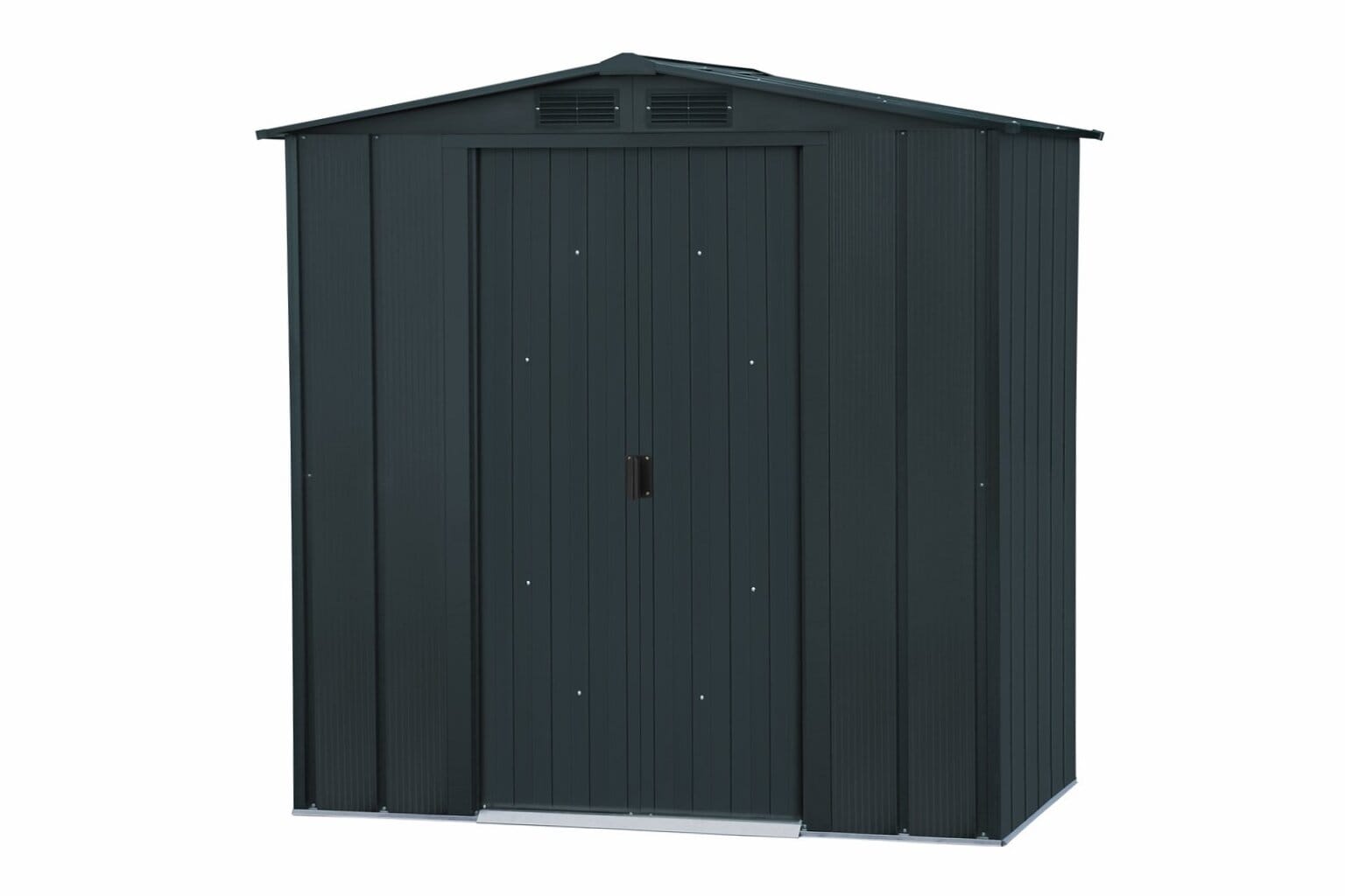 Duramax Metall Gartenhaus 201x113 Ger&auml;teschuppen Garten Ger&auml;tehaus Schiebet&uuml;r, H. 199 x B. 201 x T. 113 cm, Metall - Bild 1