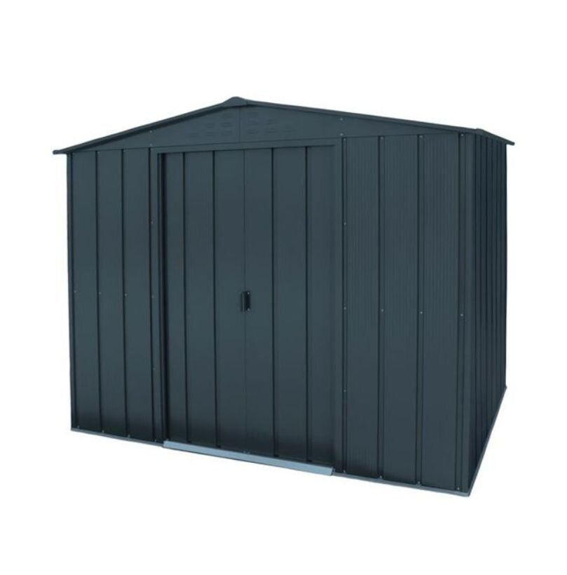 Duramax Metall Gartenhaus 262x174 Ger&auml;teschuppen Garten Ger&auml;tehaus Schiebet&uuml;r, H. 205 x B. 262 x T. 174 cm, Metall - Bild 1