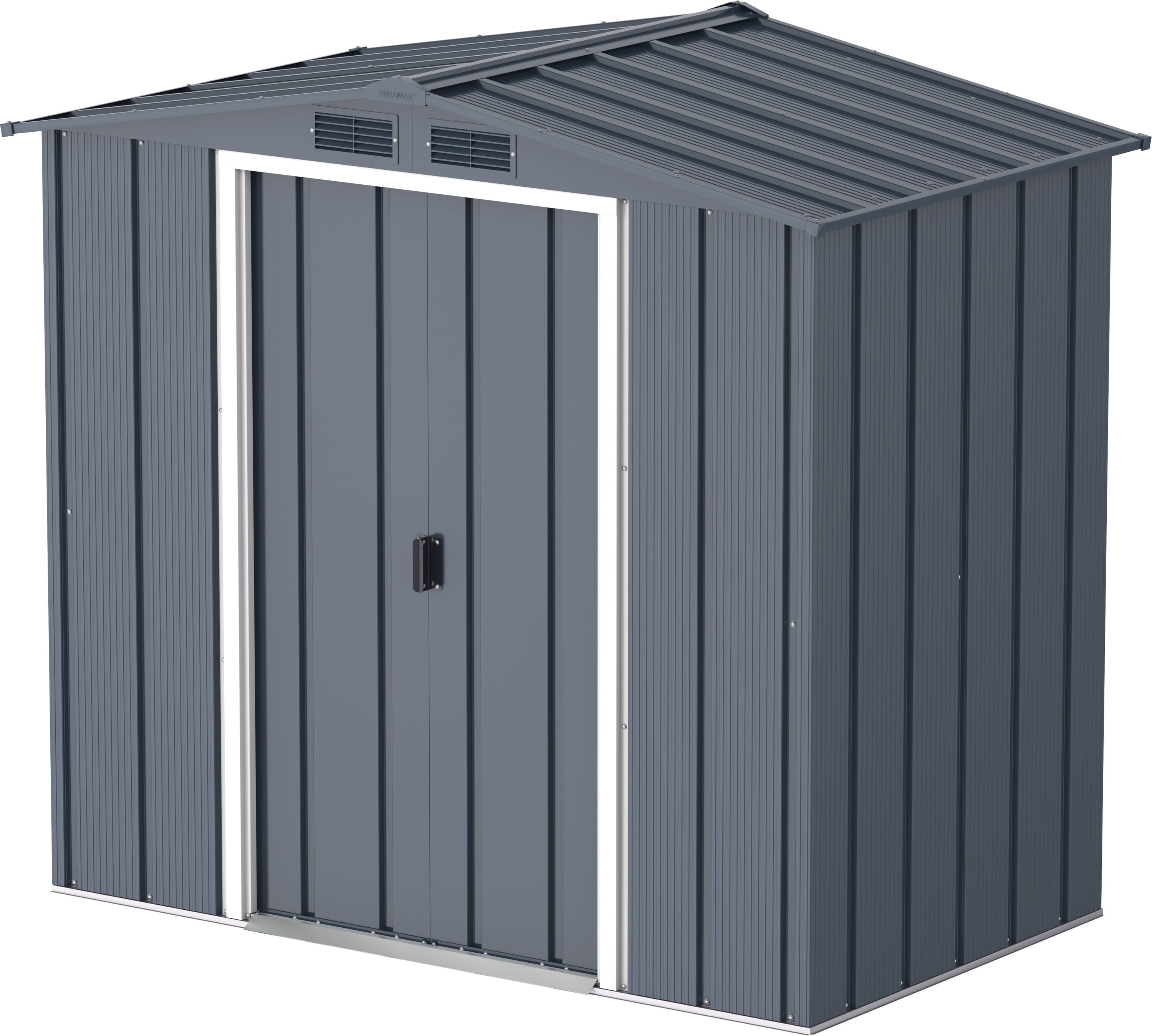 Duramax Metall Gartenhaus 202x113 Ger&auml;teschuppen Garten Ger&auml;tehaus Schiebet&uuml;ren, H. 181 x B. 202 x T. 113 cm, Metall - Bild 1