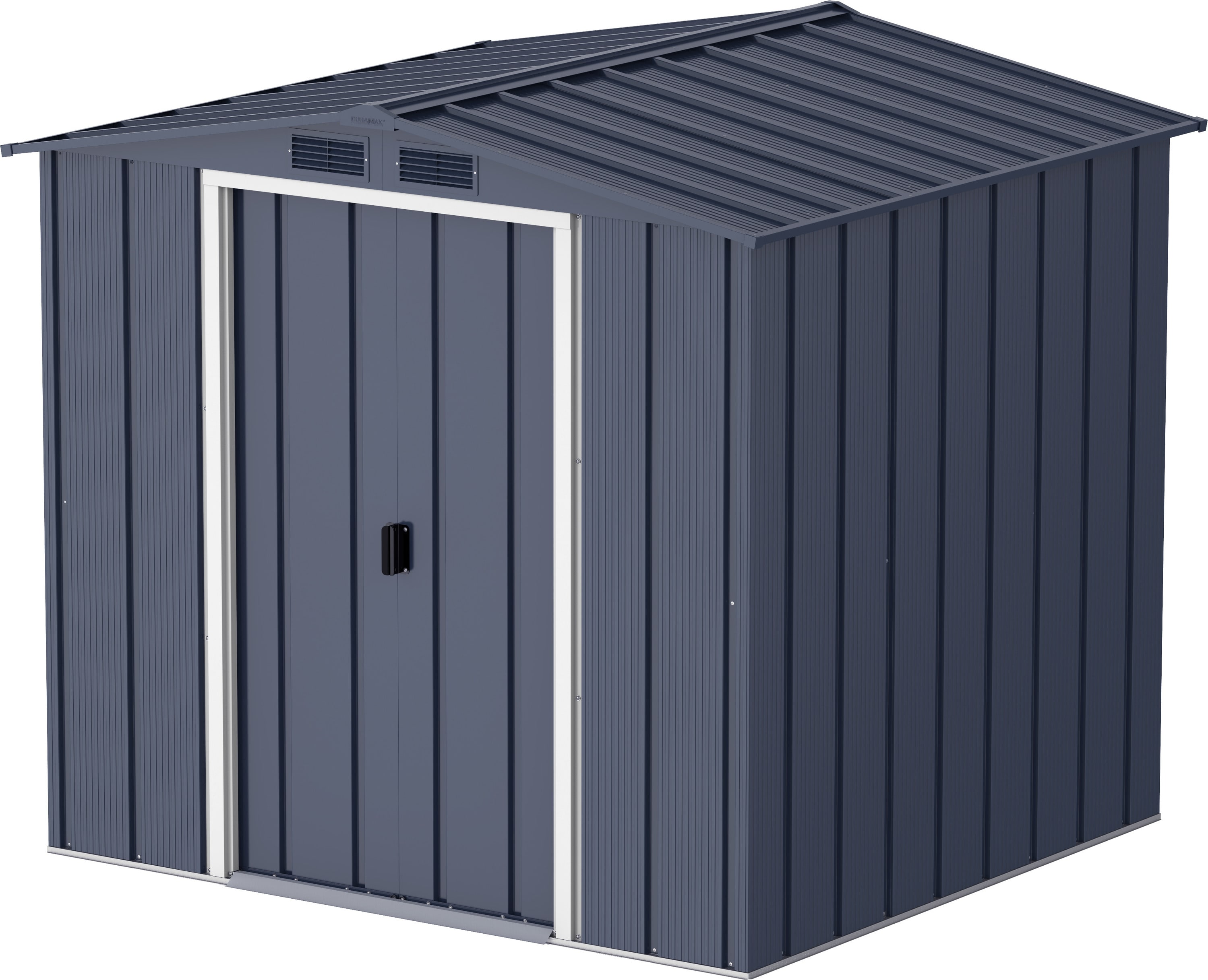 Duramax Metall Gartenhaus 202x174 Ger&auml;teschuppen Garten Ger&auml;tehaus Schiebet&uuml;ren, H. 181 x B. 202 x T. 174 cm, Metall - Bild 1