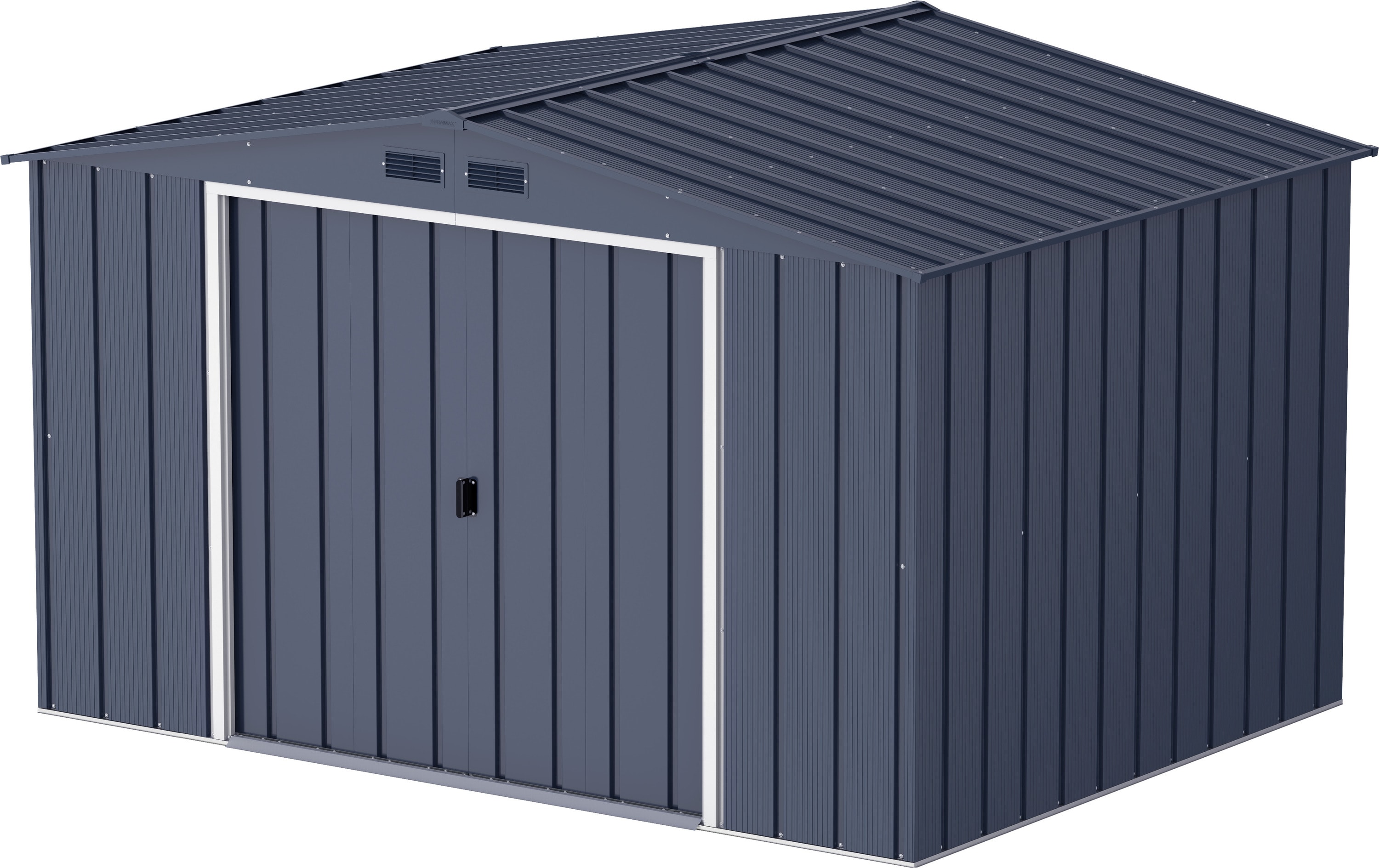 Duramax Metall Gartenhaus 322x234 Ger&auml;teschuppen Garten Ger&auml;tehaus Schiebet&uuml;ren, H. 196 x B. 322 x T. 234 cm, Metall - Bild 1