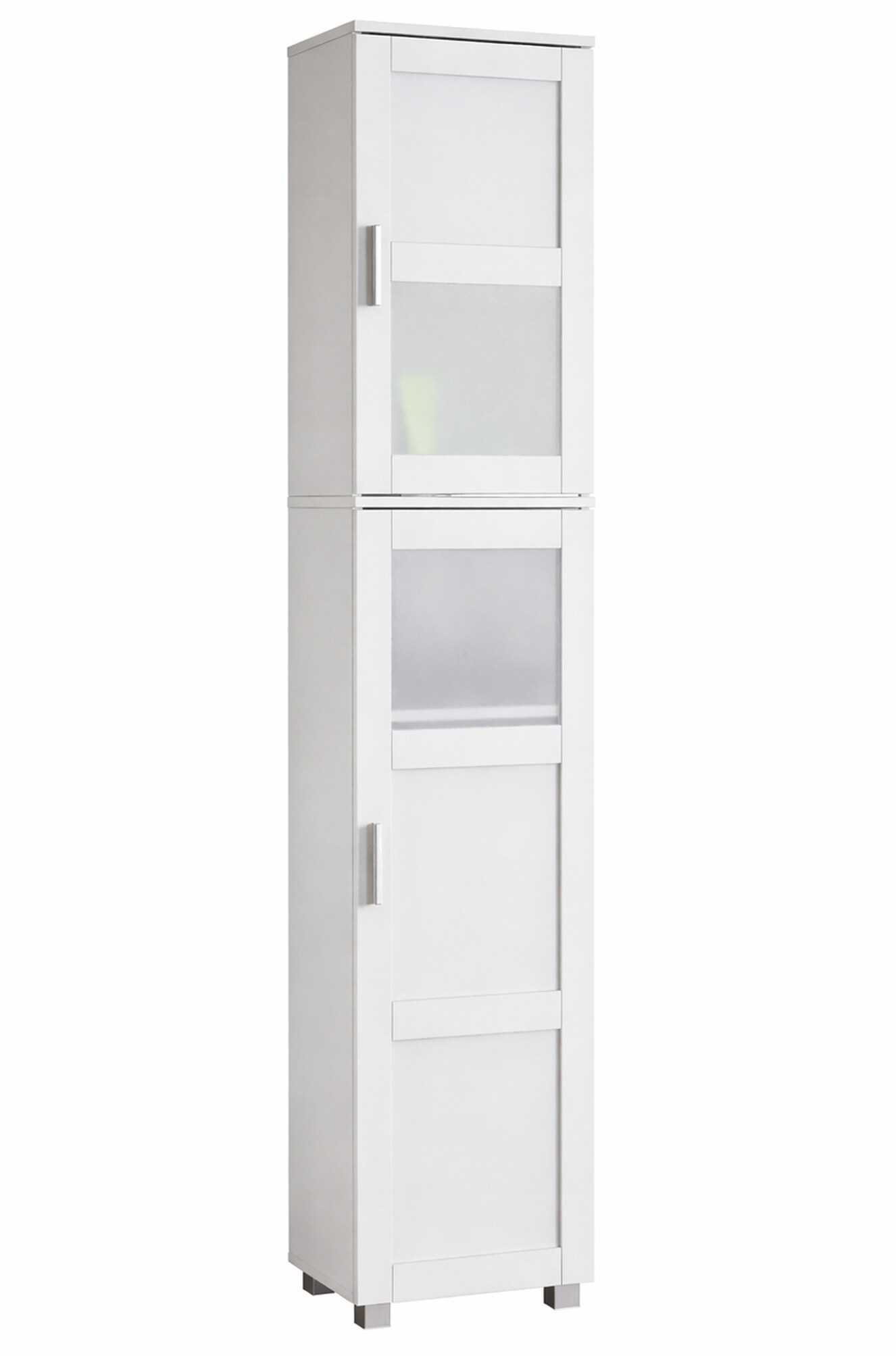 VCM Holz-Badezimmerschrank - Hochschrank mit zwei Dreht&uuml;ren, Ma&szlig;e ca. H. 165 x B. 38 x T. 28 cm, robustes Badm&ouml;bel f&uuml;r mehr Stauraum, Kommode Nilari - Bild 1