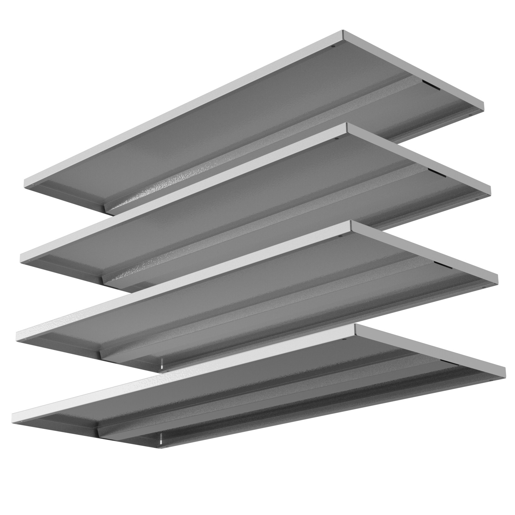 VCM 4x Fachböden aus Metall / Maße Einlageboden H. 2 x B. 79 x T. 35 cm / Fachboden für VCM Stahlschränke der Serie Malivo