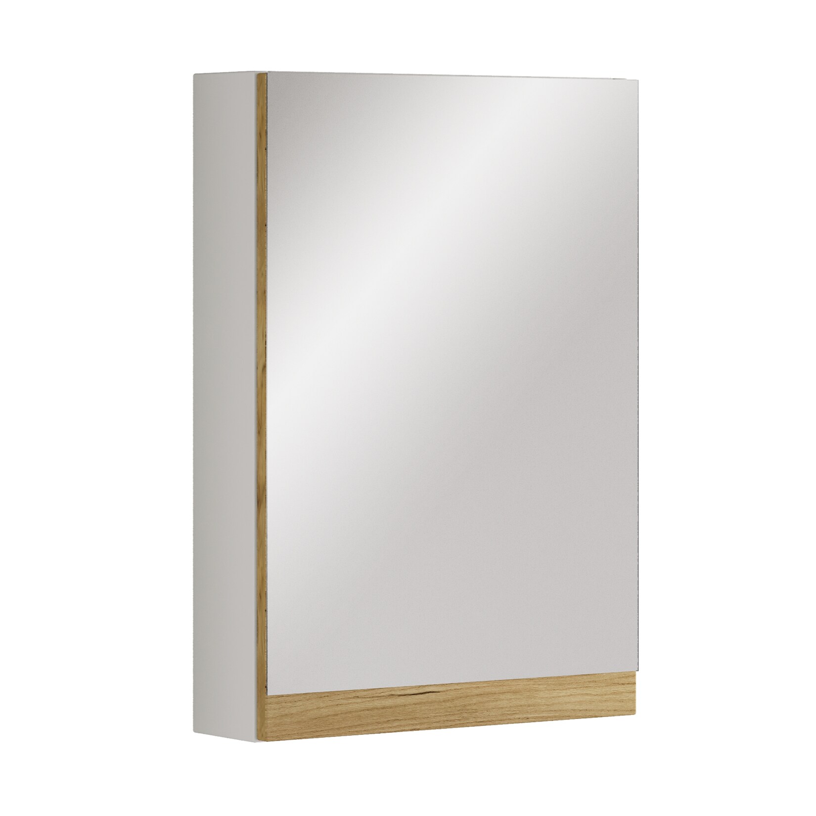 VCM Badschrank - zeitloser Spiegelschrank mit ausreichend Stauraum, Maße ca. H. 58 x B. 40 x T. 13 cm, praktische Aufbewahrungslösung für das Badezimmer, Cosila