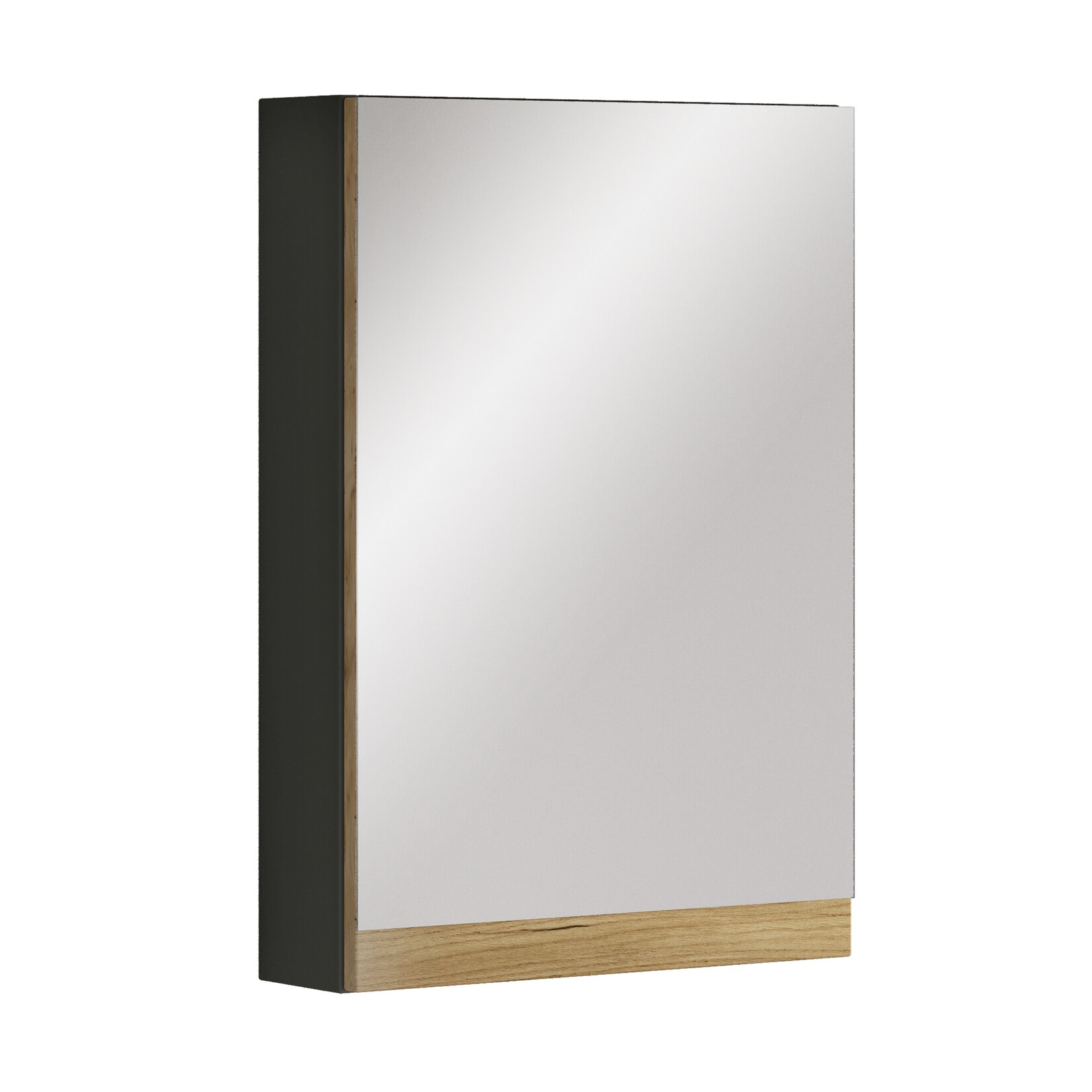 VCM Badschrank - zeitloser Spiegelschrank mit ausreichend Stauraum, Maße ca. H. 58 x B. 40 x T. 13 cm, praktische Aufbewahrungslösung für das Badezimmer, Cosila