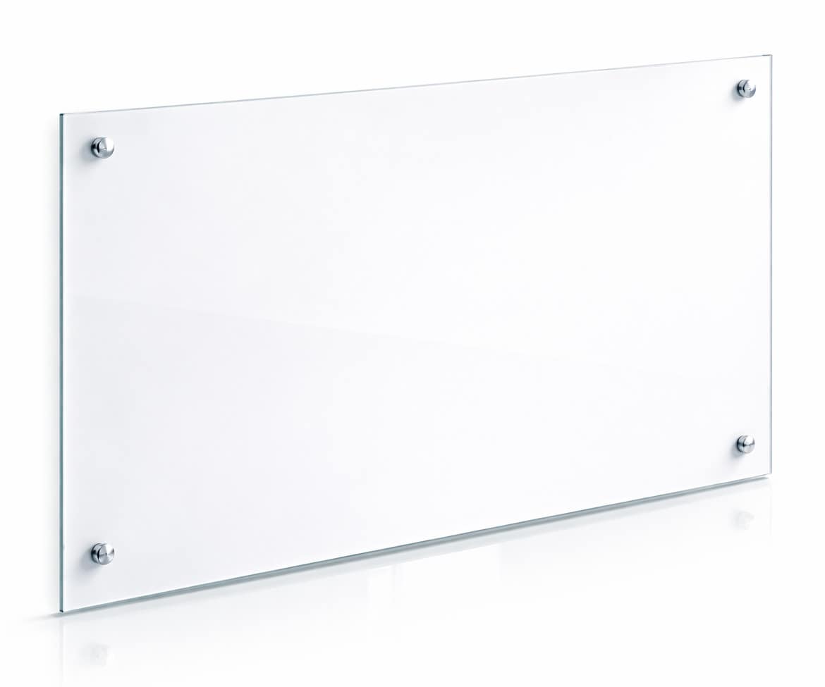 VCM K&uuml;chenr&uuml;ckwand Spritzschutz &ndash; ESG Hartglas 100 x 50 cm, Fliesenspiegel, Herdspritzschutz und Wandschutz f&uuml;r die K&uuml;che  - Esilo - Bild 1