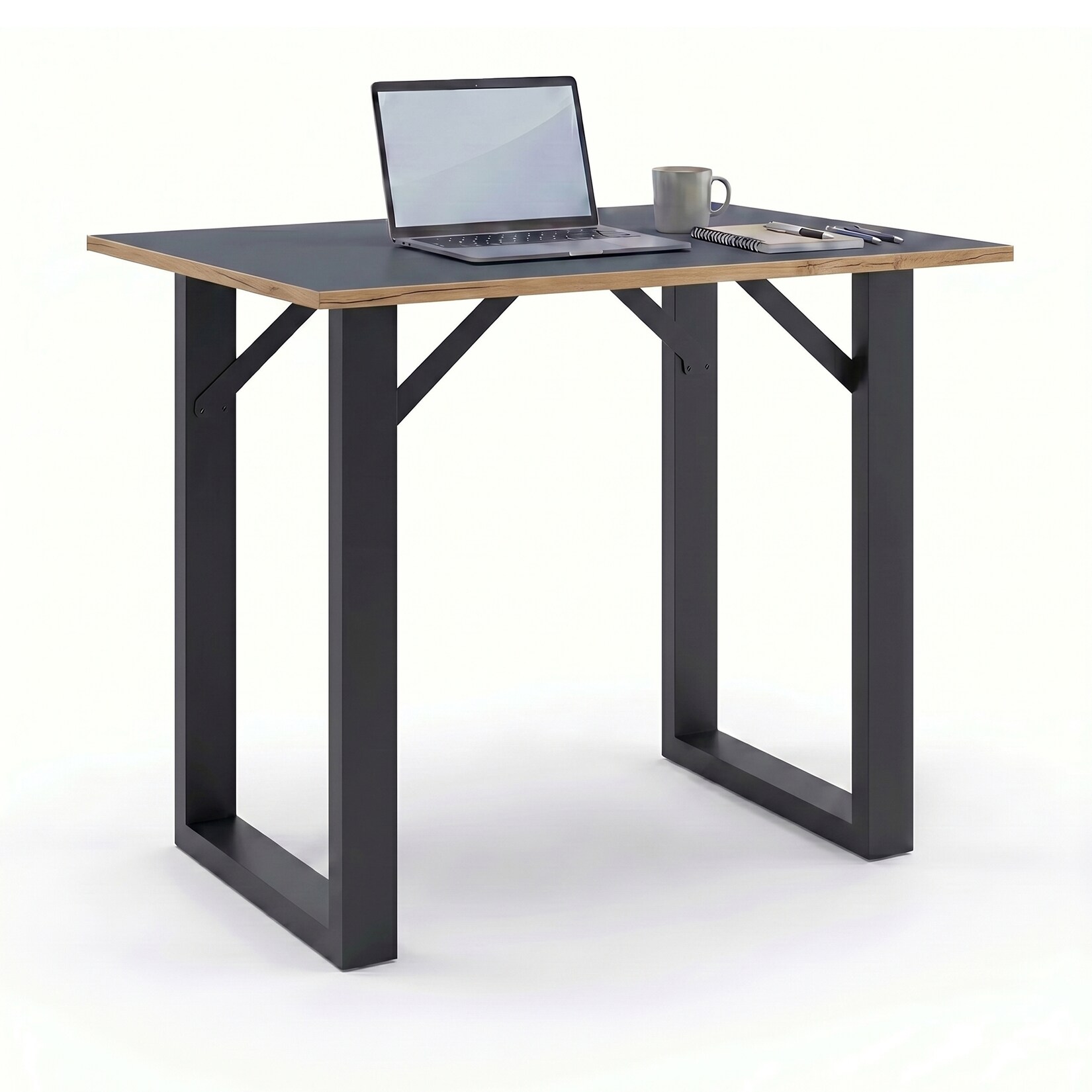 VCM Bartisch, Stehtisch und Meetingtisch, 110 x 80 x 102 cm, Hochtisch für Küche, Büro und Lounge - Salia
