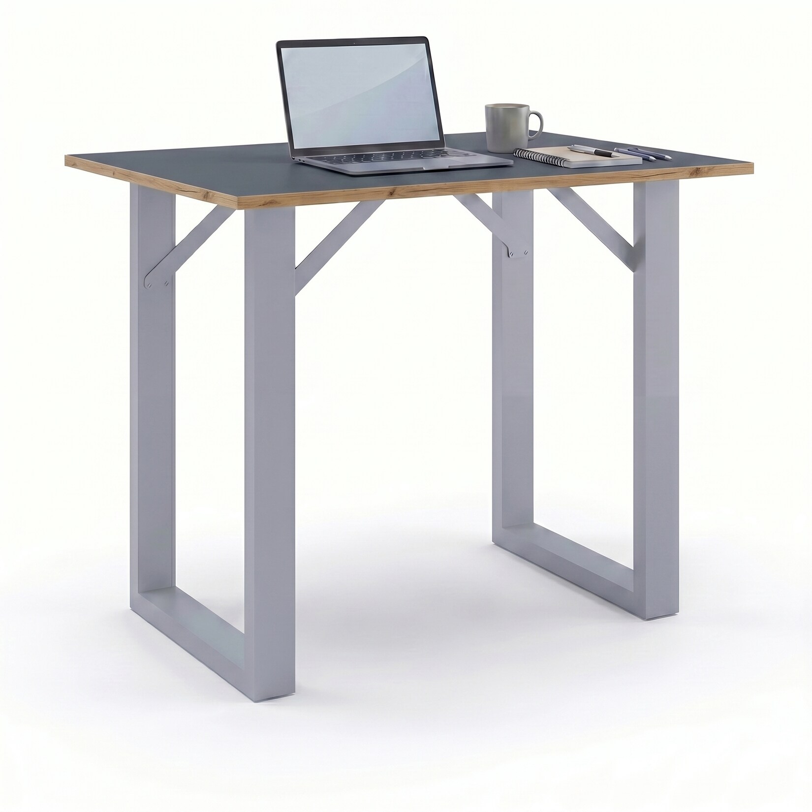 VCM Bartisch, Stehtisch und Meetingtisch, 138 x 80 x 102 cm, Hochtisch für Küche, Büro und Lounge - Salia