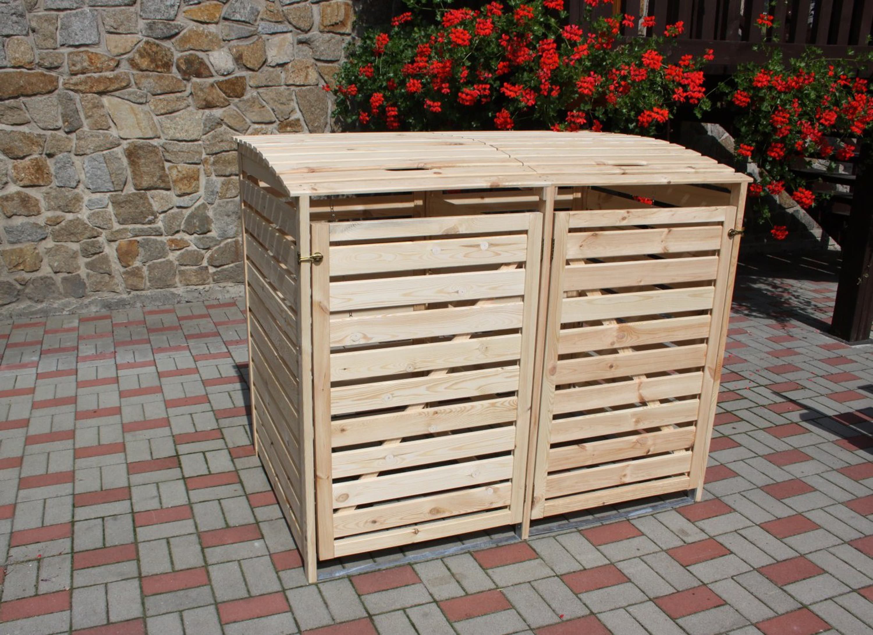 Promadino M&uuml;lltonnenbox "Vario III" f&uuml;r 2 Tonnen - Bild 1