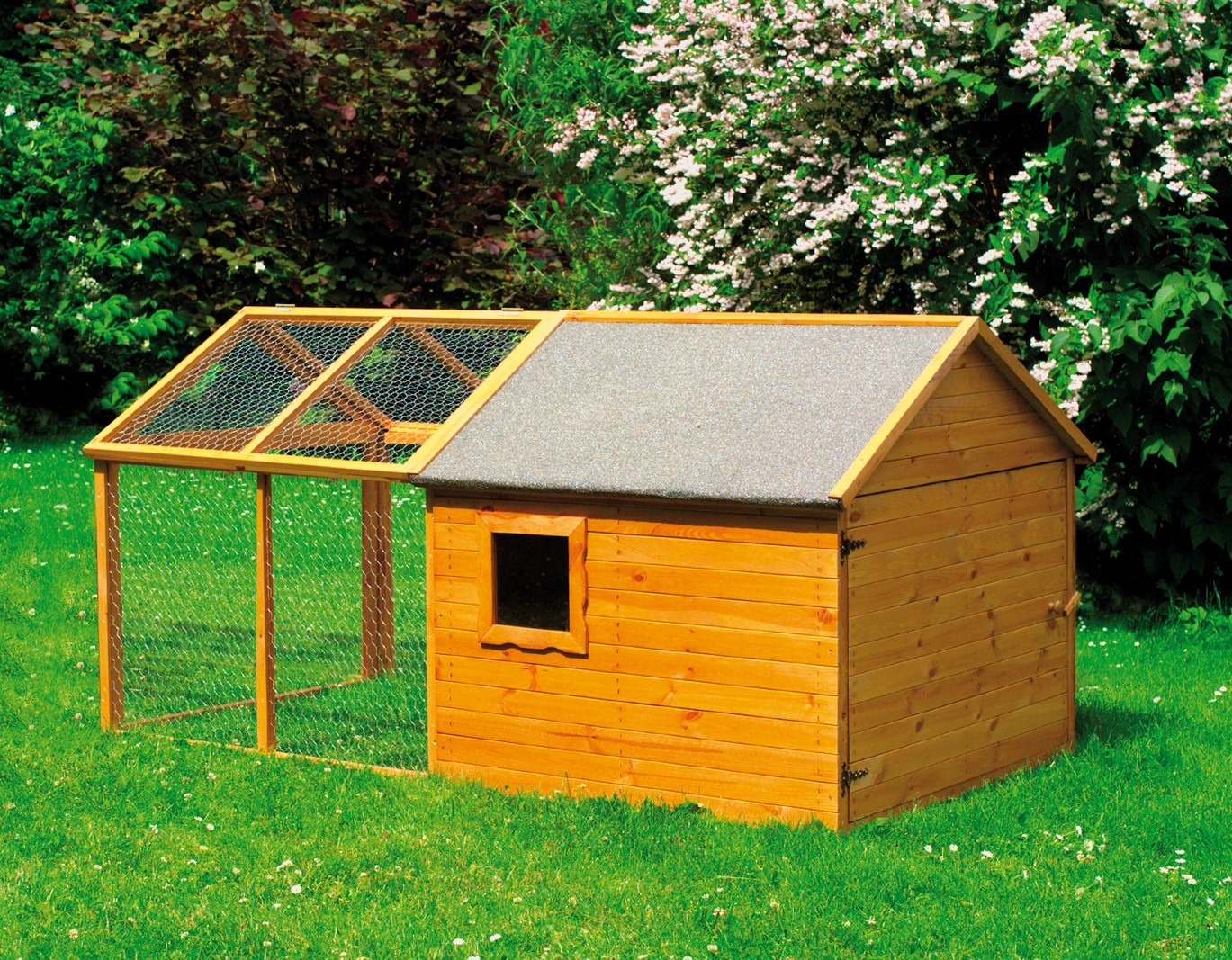 Promadino Kleintierstall mit Auslauf - Bild 1