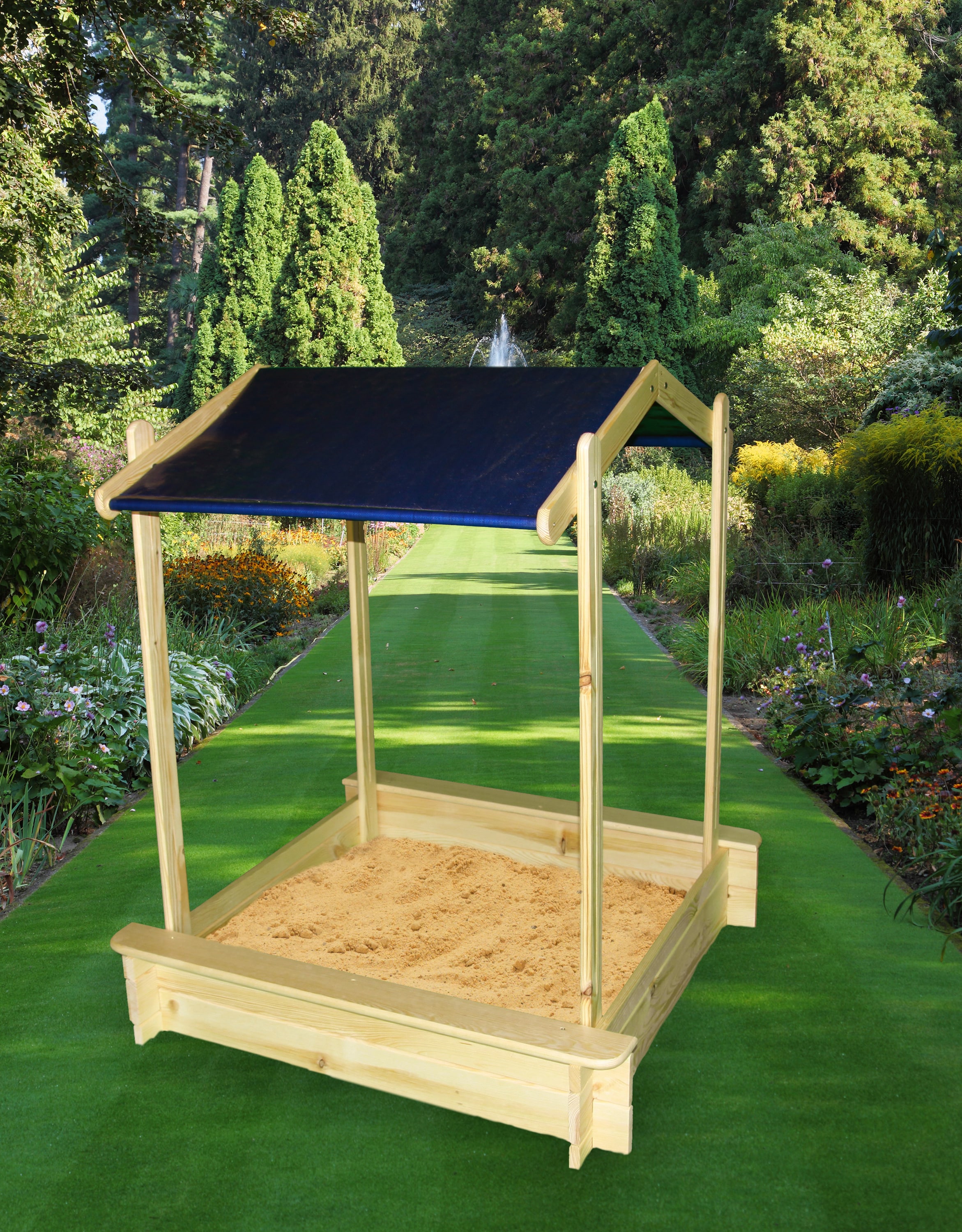 Promadino Sandkasten "Peter" mit Dach - Bild 1