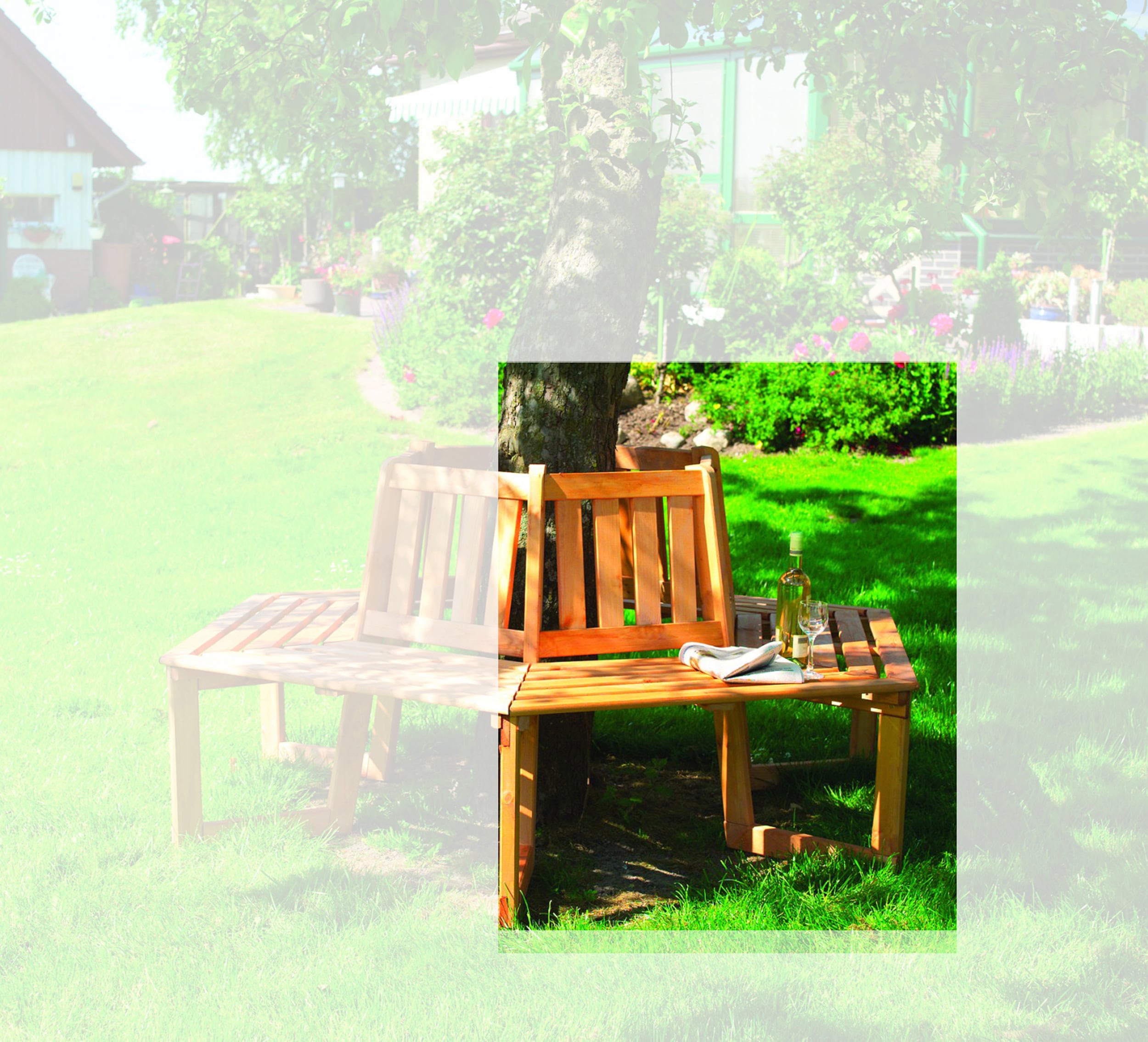 Promadino 1/2 Baumbank 180&deg; - Bild 1