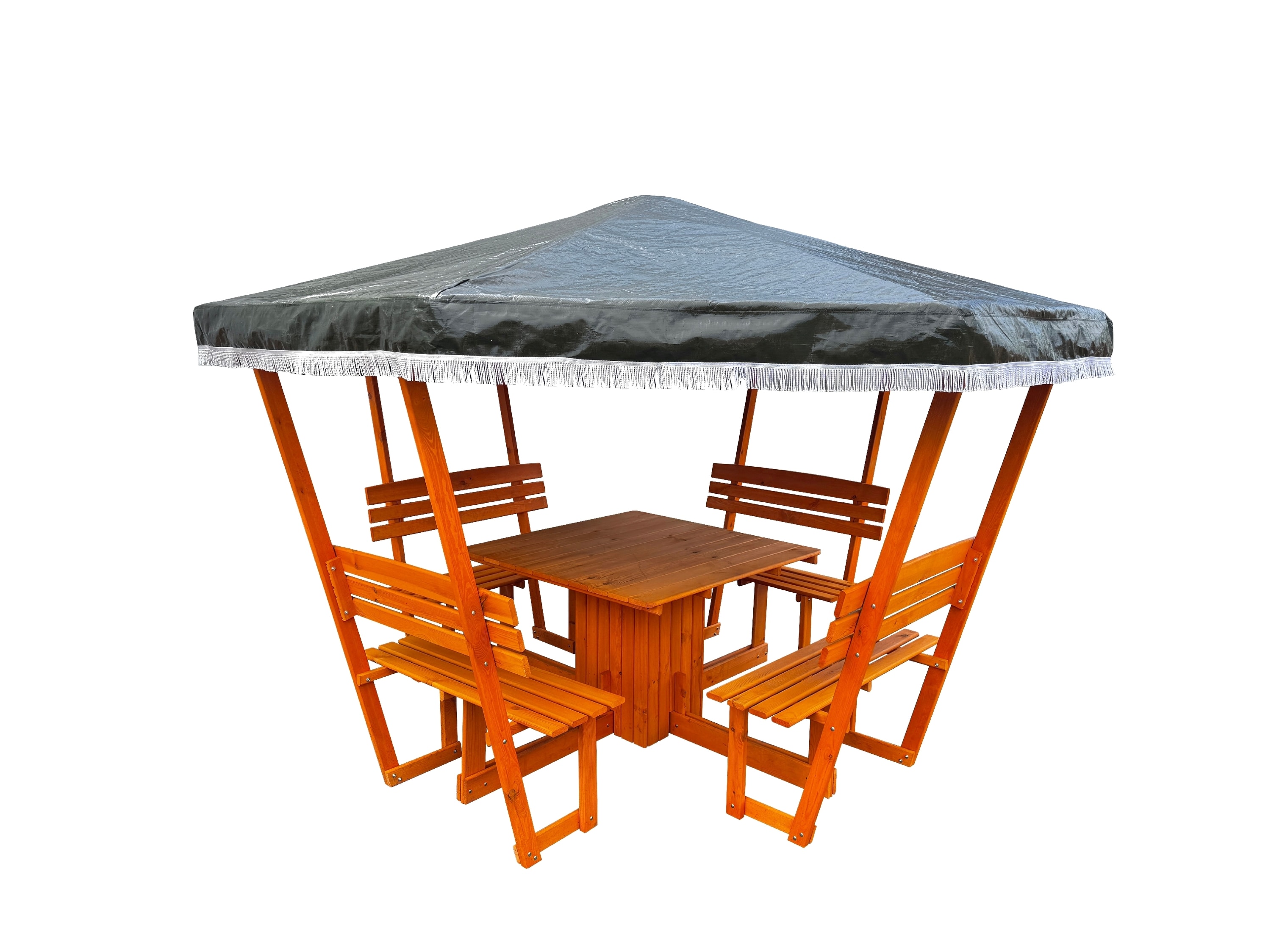 Promadino Pavillon "Rosenheim" mit gr&uuml;nem Dach - Bild 1