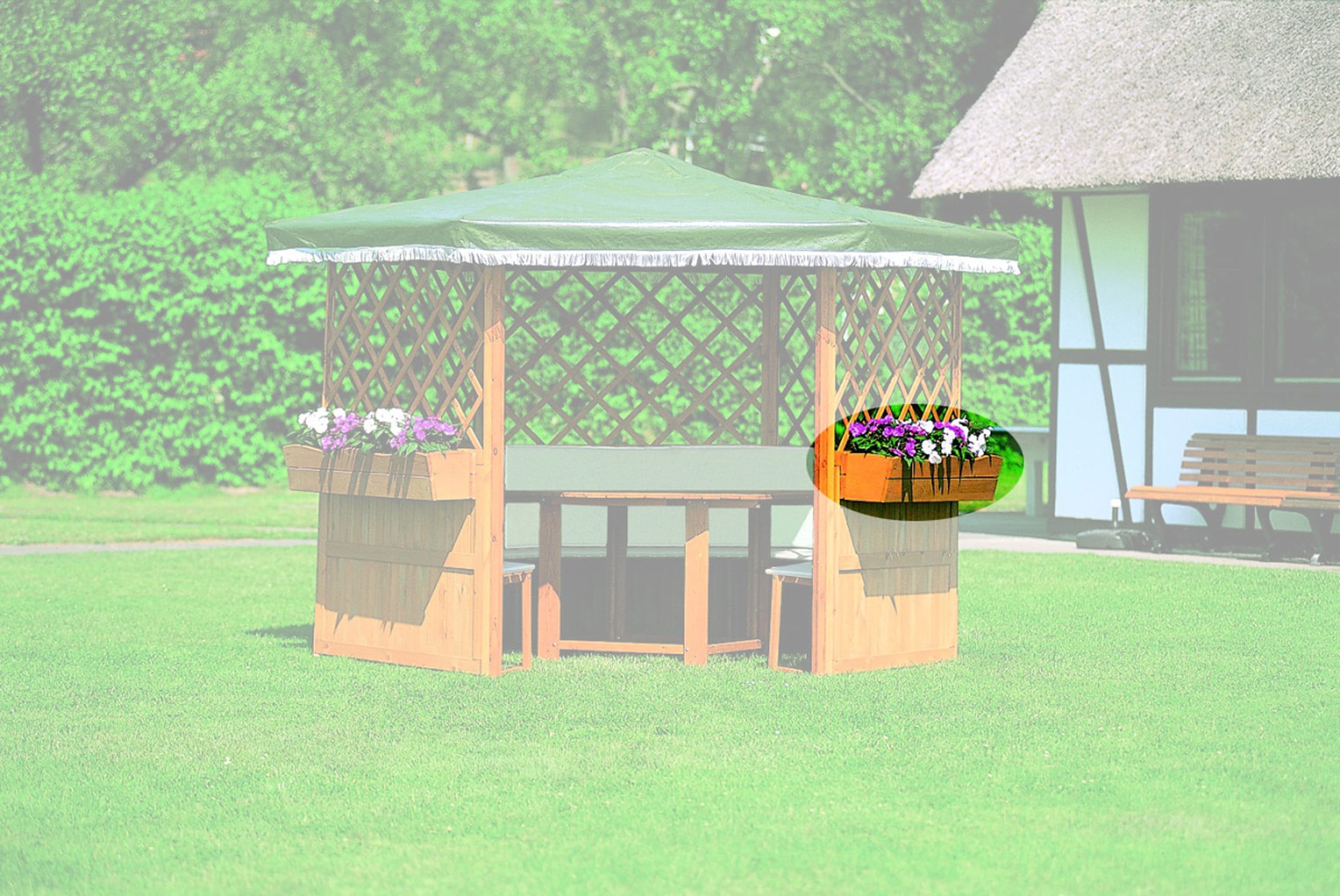 Promadino Blumenkasten f&uuml;r Pavillon "Palma" u. "Marburg" - Bild 1