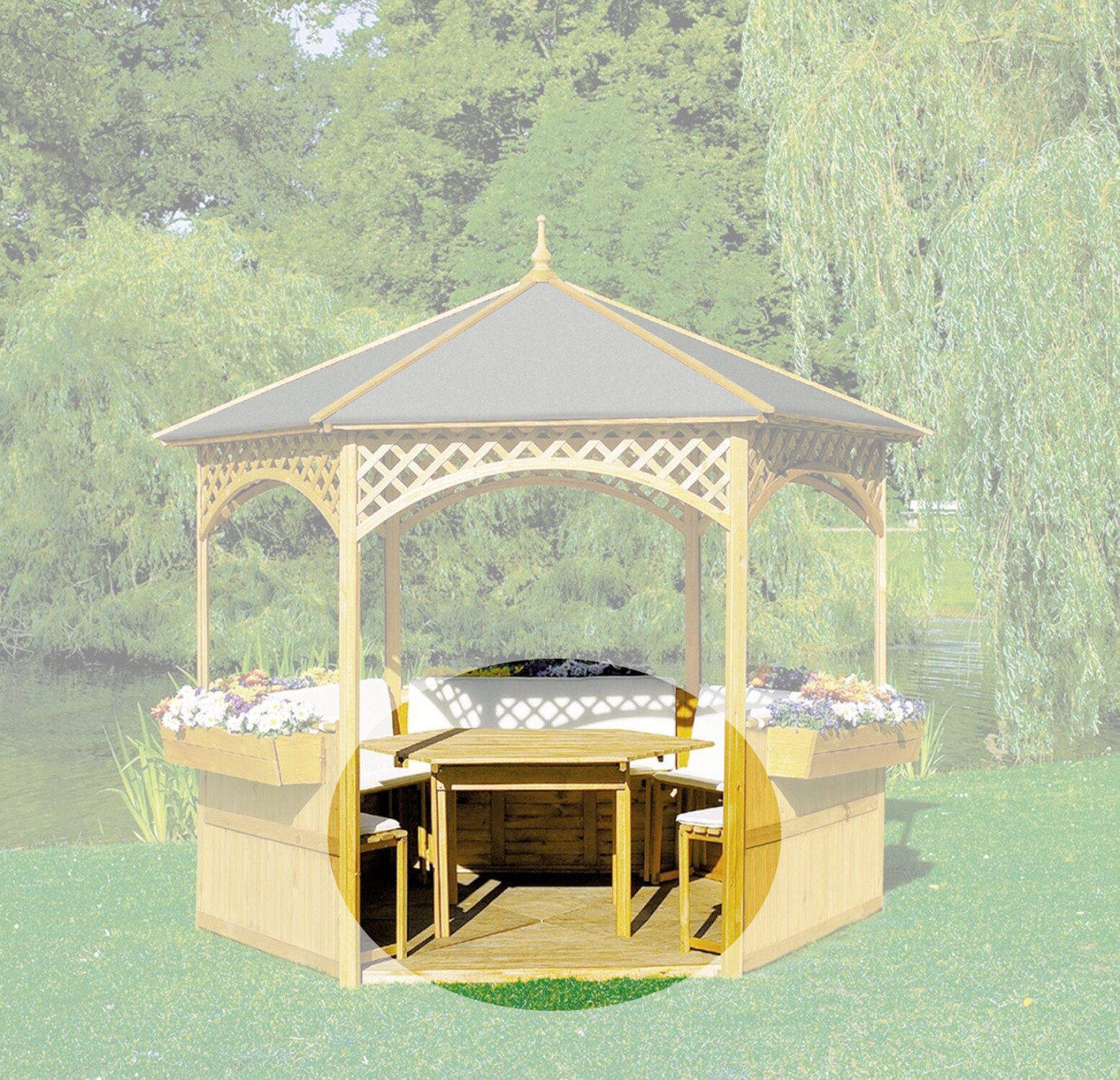 Promadino M&ouml;bel f&uuml;r Pavillon "Palma" - Bild 1