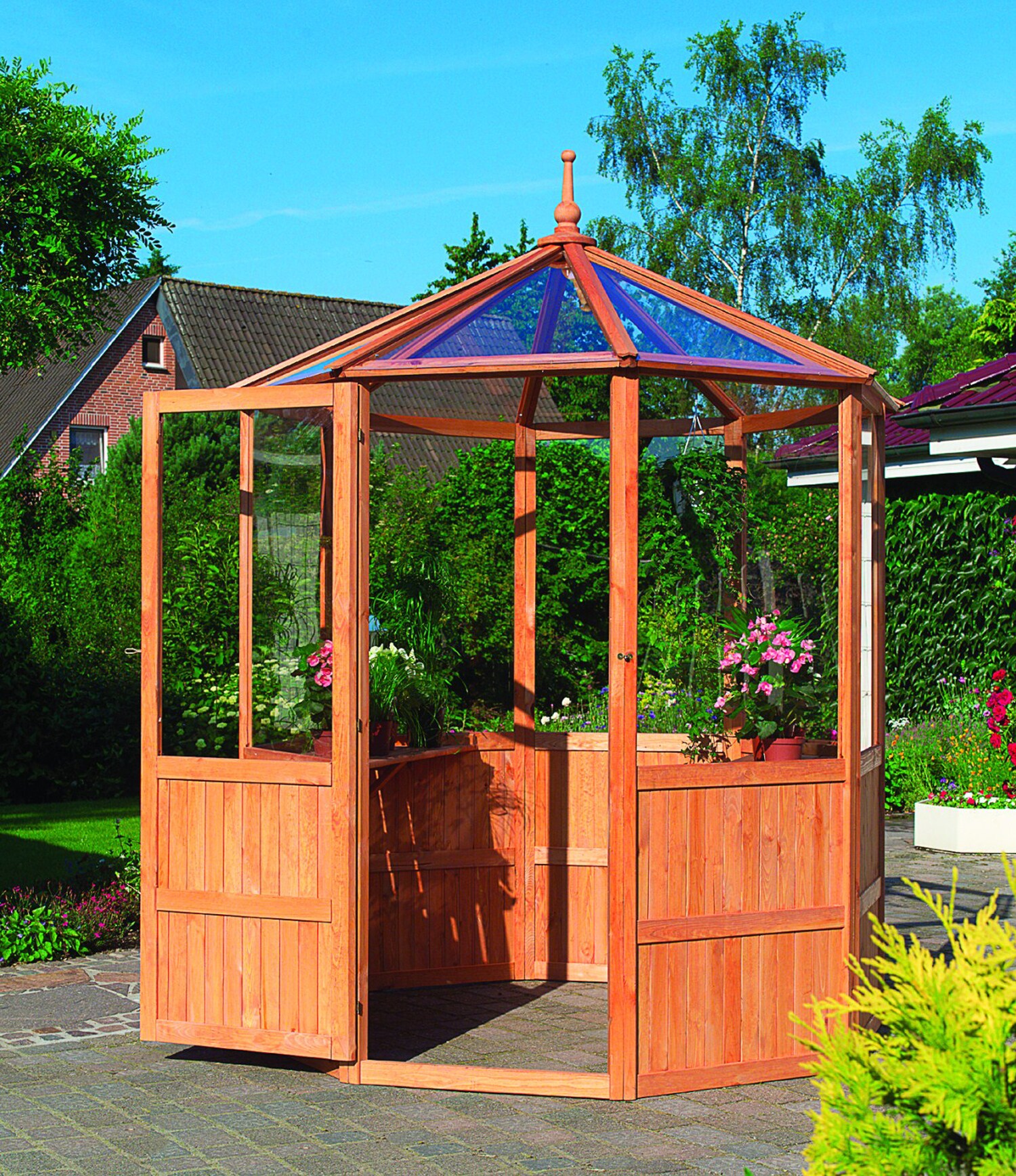 Promadino Gew&auml;chshaus "Capri" klein - Bild 1