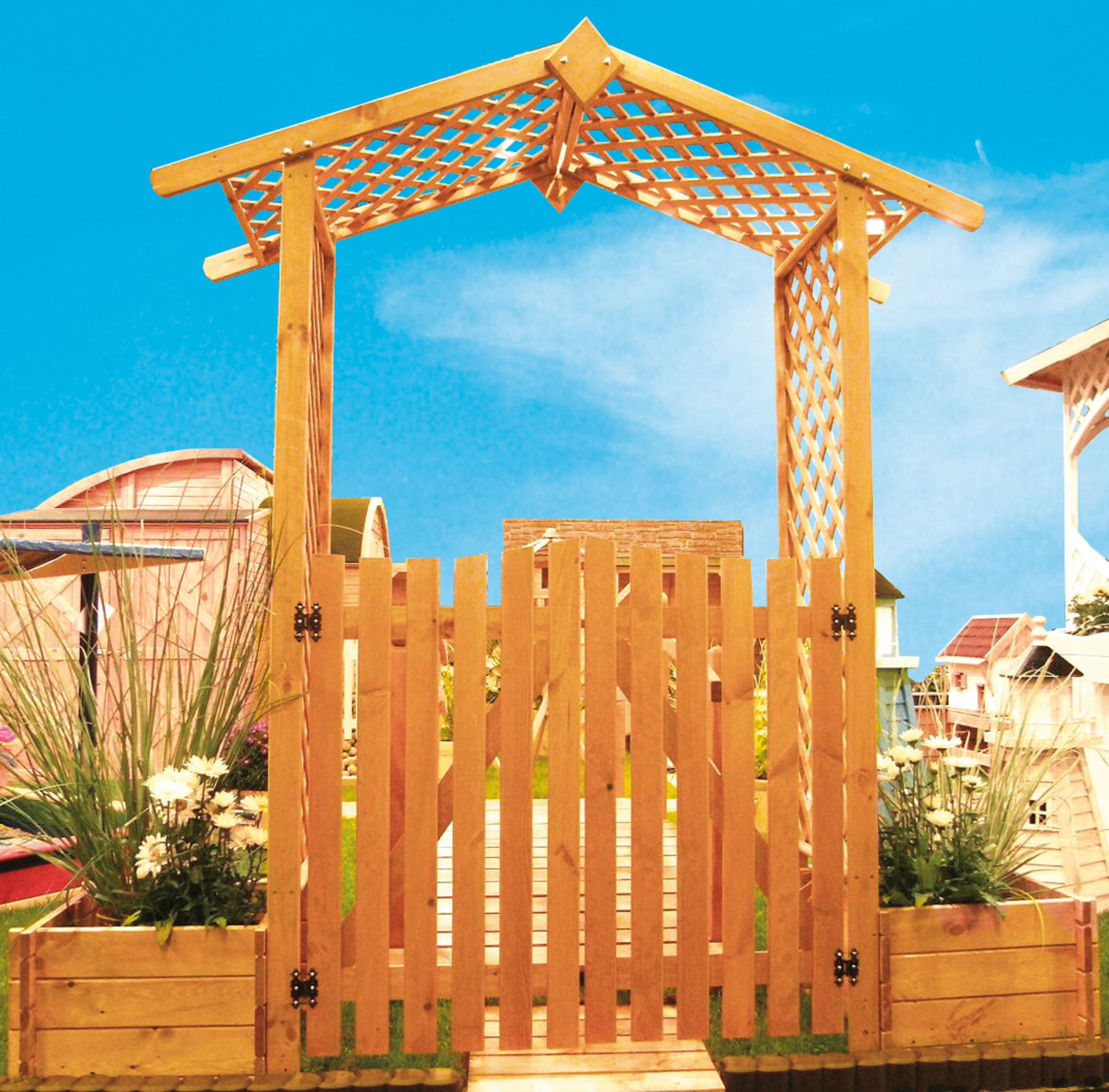 Promadino Set Rosenbogen mit T&uuml;ren - Bild 1