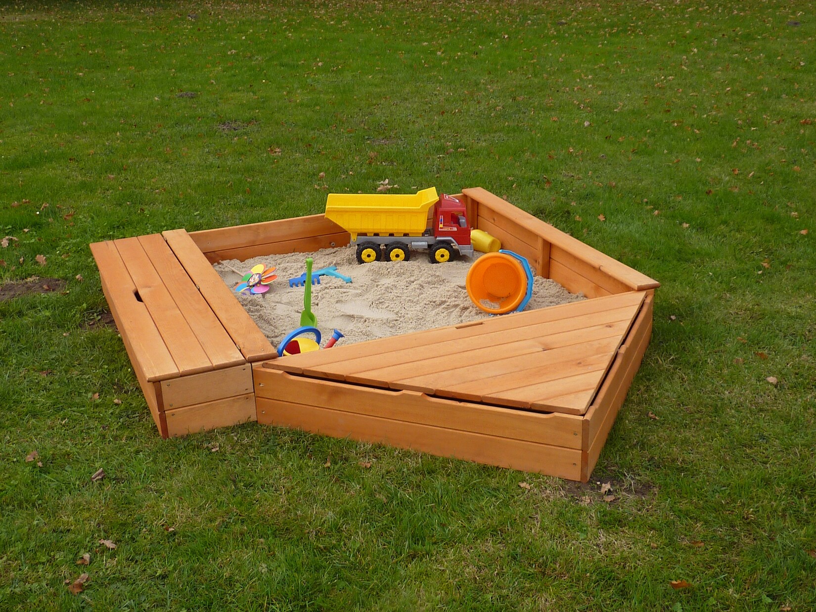 Promadino Sandkasten „MULTI“ + Bug- + Sitzbox | 04012379090434