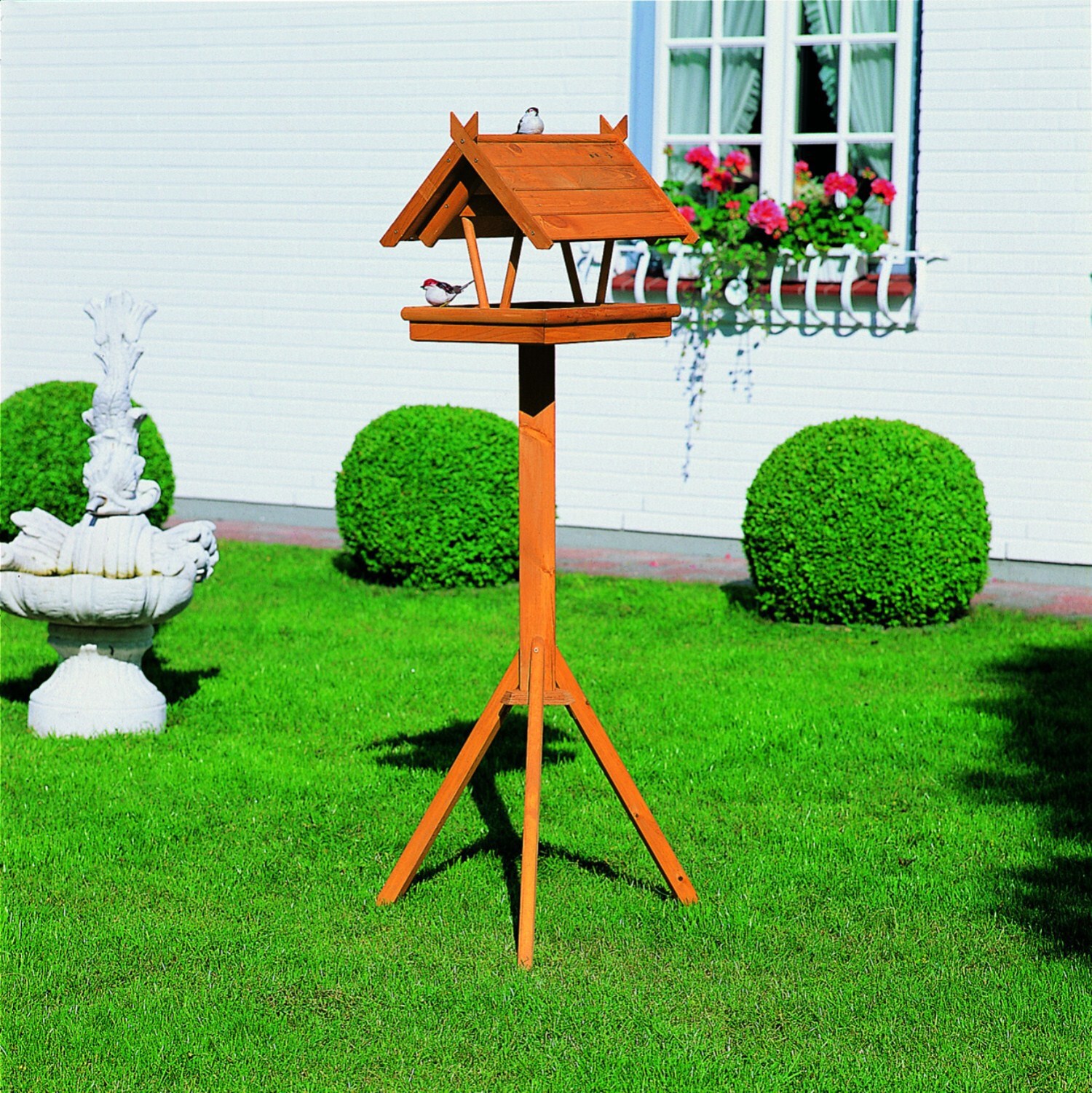 Promadino Vogelhaus "Rh&ouml;n" mit Fu&szlig;kreuzst&auml;nder - Bild 1